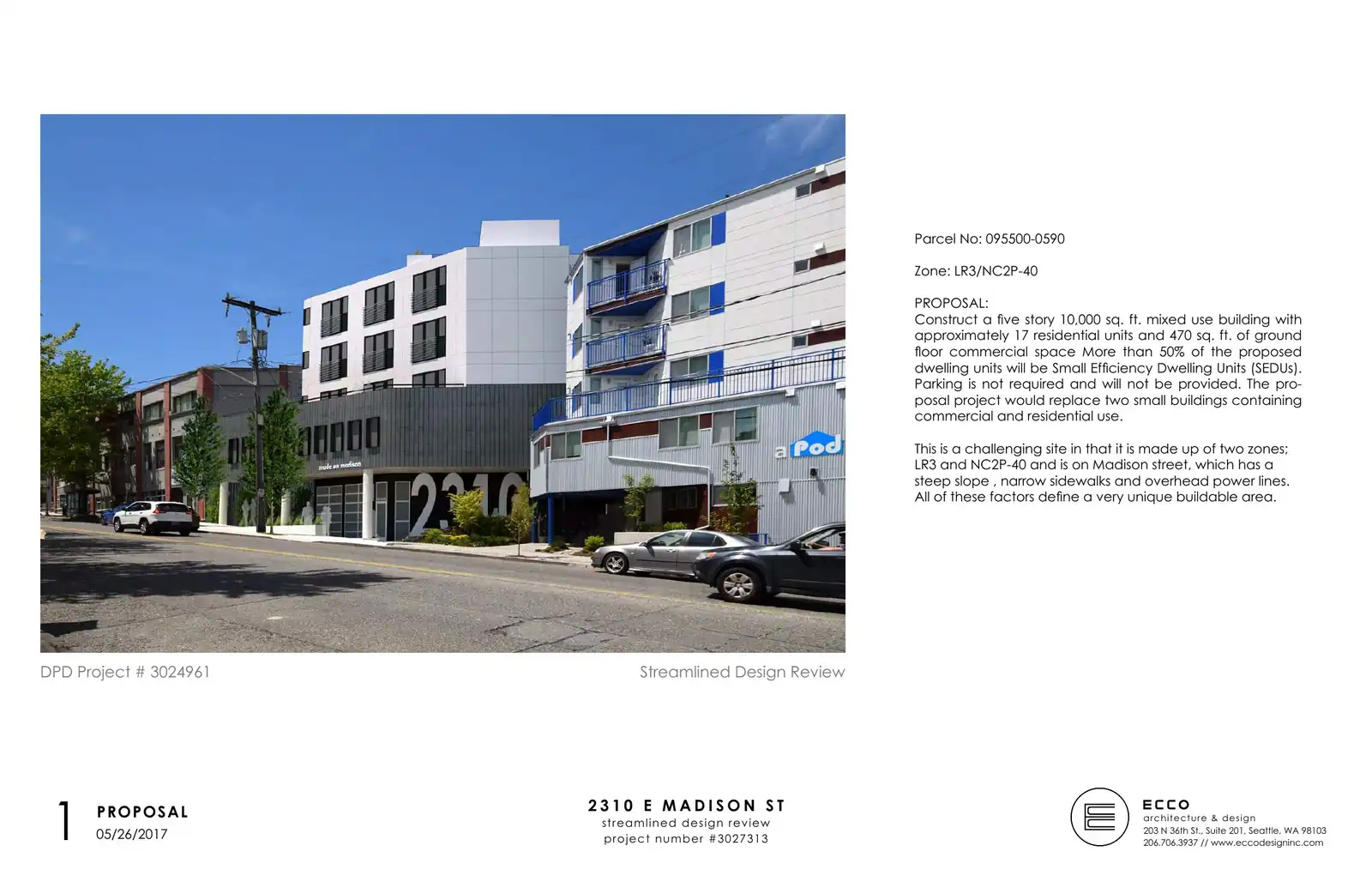 Design review proposal for 2310 E Madison St