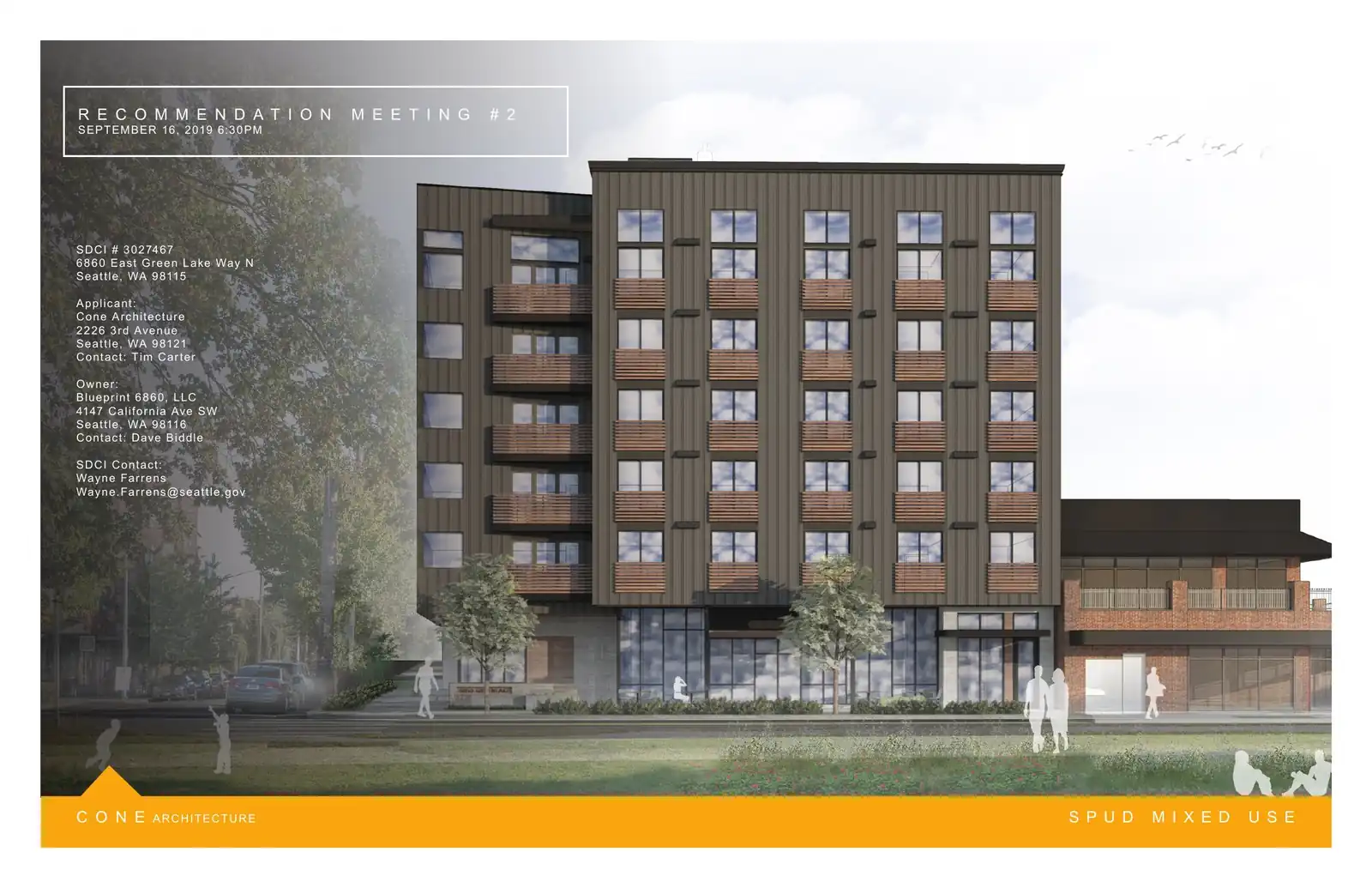 Design review proposal for 6860 East Green Lake Way N