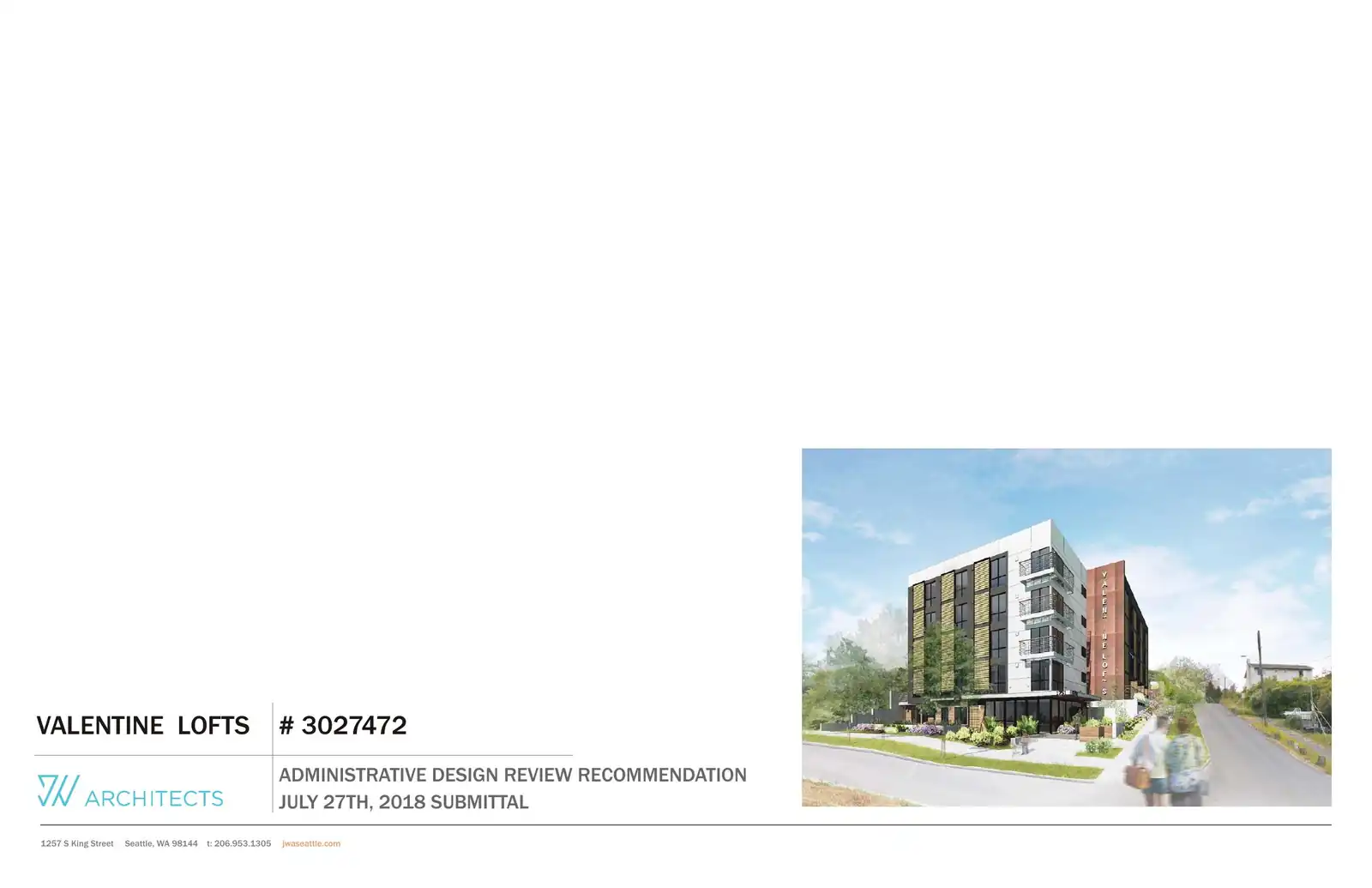 Design review proposal for 1751 Valentine Pl S