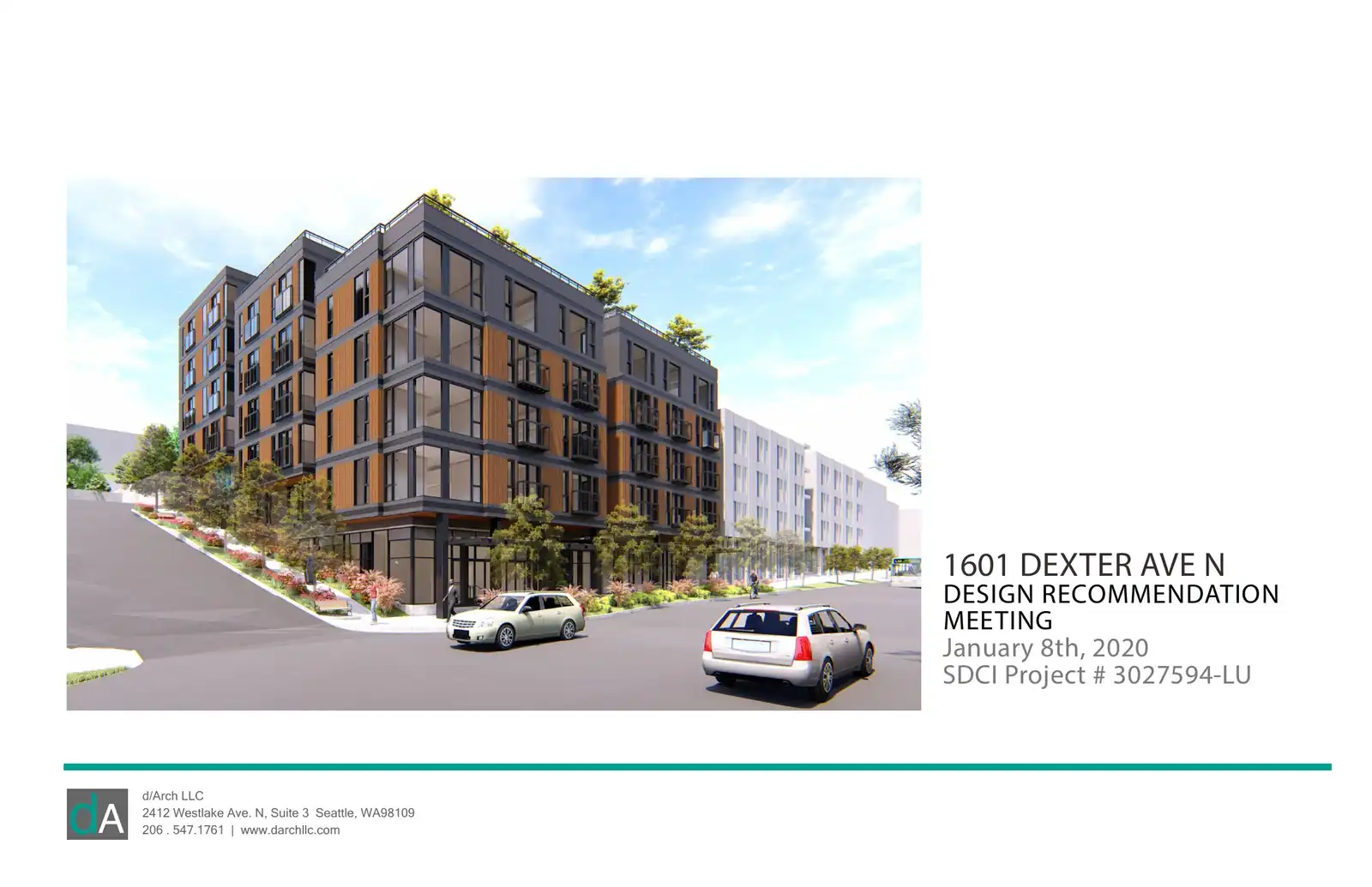 Design review proposal for 1601 Dexter Ave N