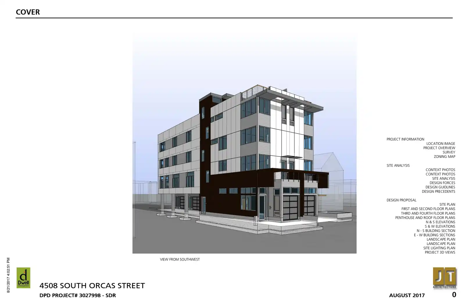 Design review proposal for 4508 S Orcas St