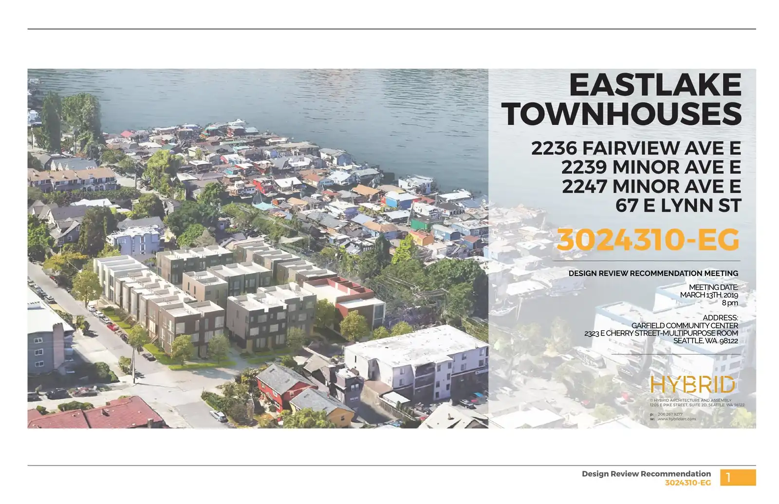 Design review proposal for 2237 Minor Ave E