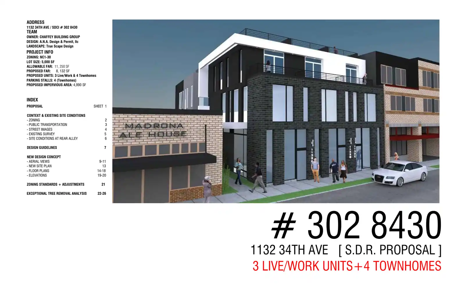 Design review proposal for 1132 34th Ave