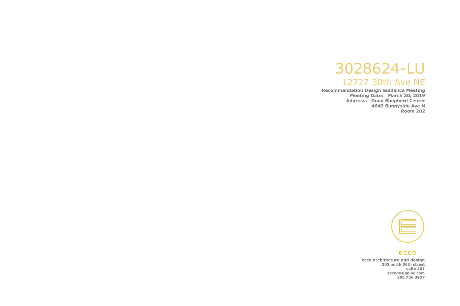 Design review proposal for 12727 30th Ave NE