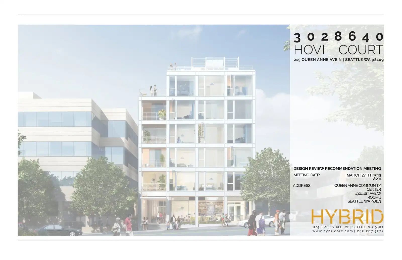 Design review proposal for 215 Queen Anne Ave N