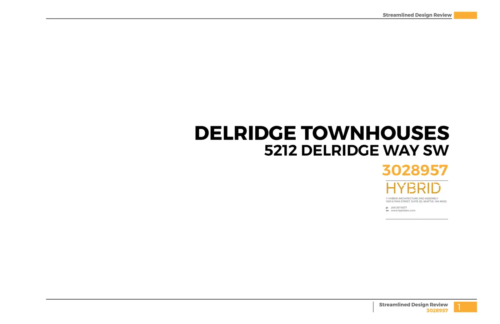 Design review proposal for 5212 Delridge Way SW