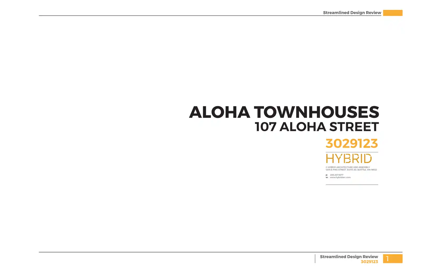 Design review proposal for 107 Aloha St