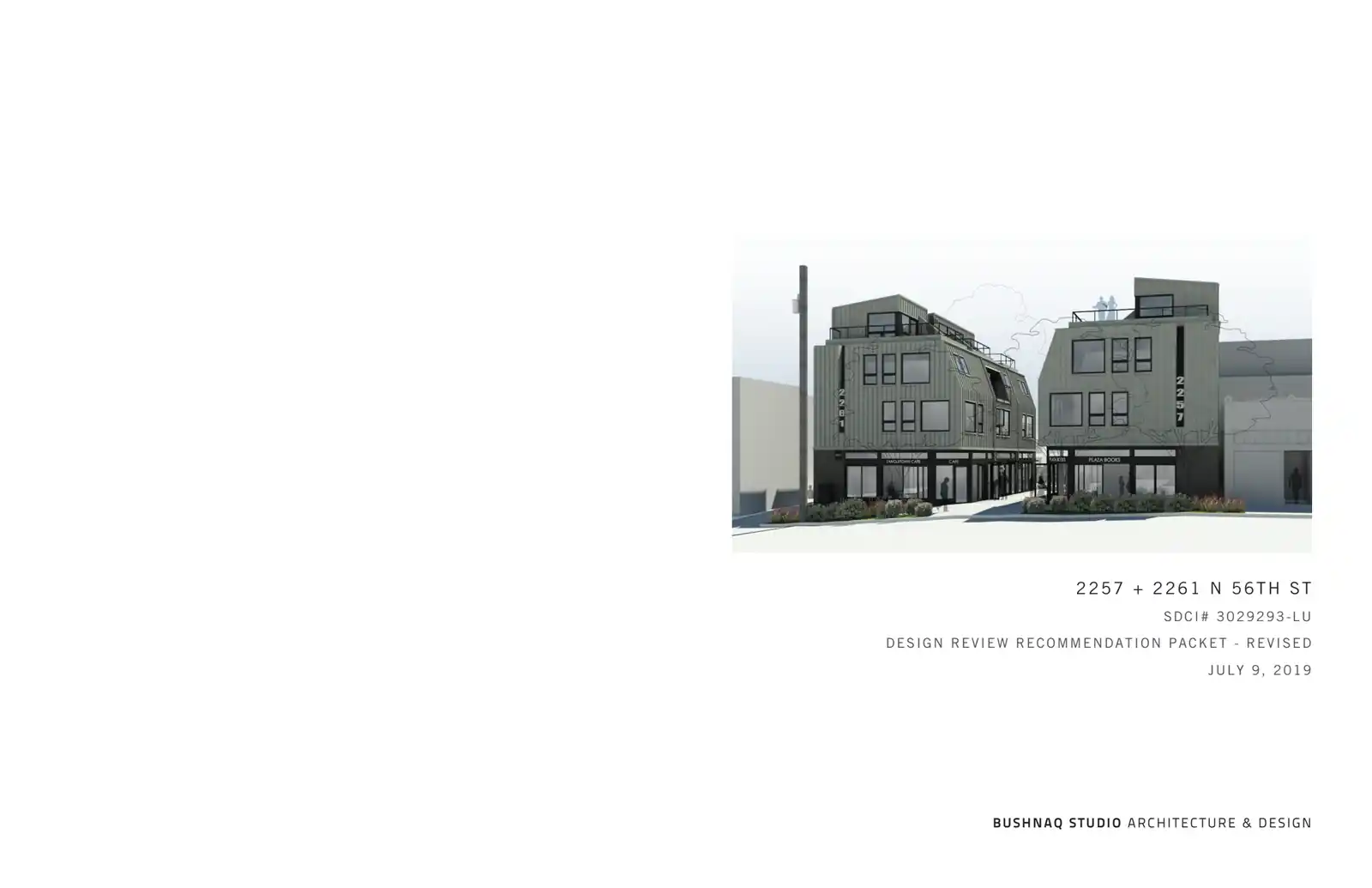 Design review proposal for 2257 N 56th St