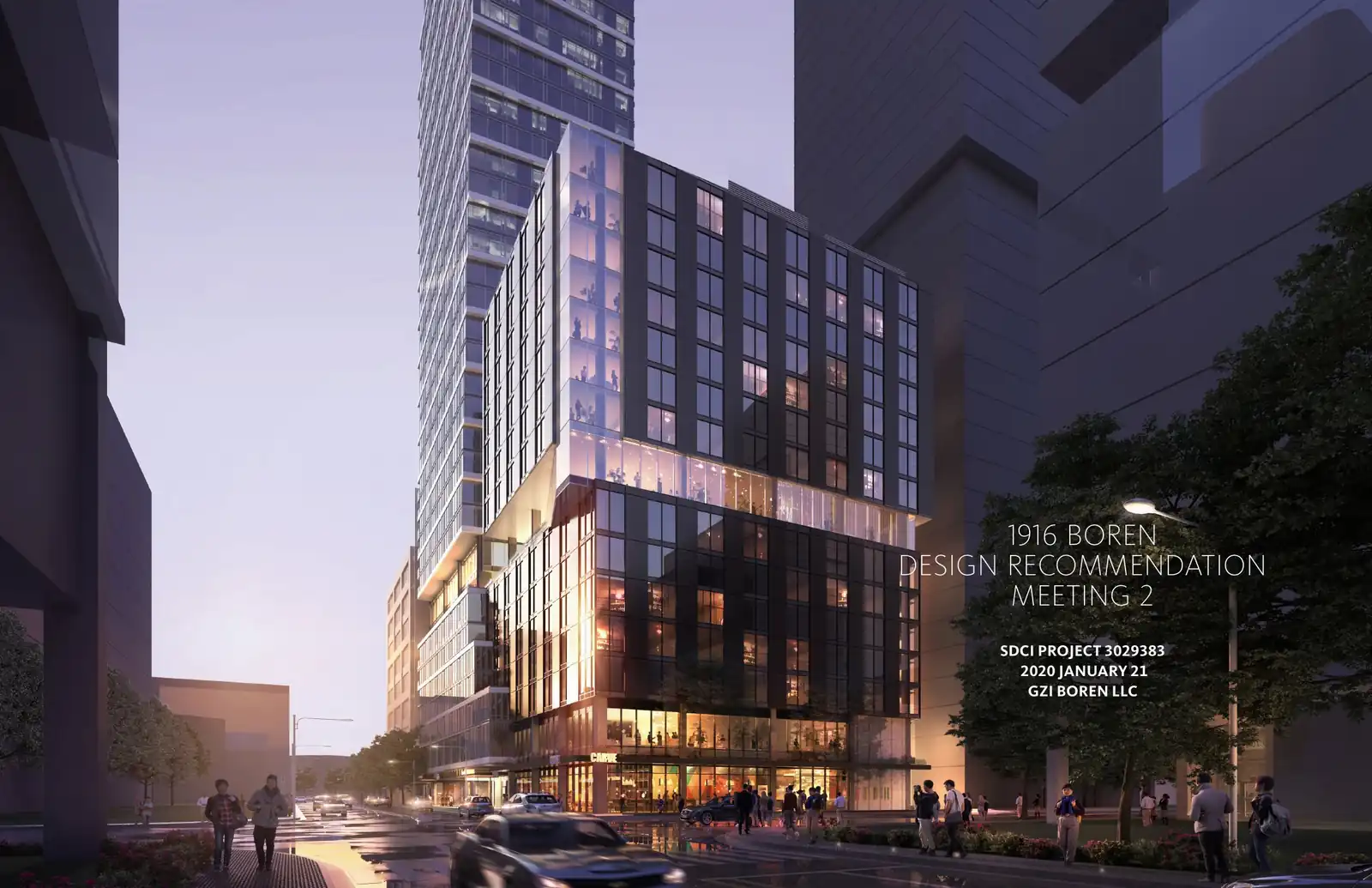 Design review proposal for 1916 Boren Ave