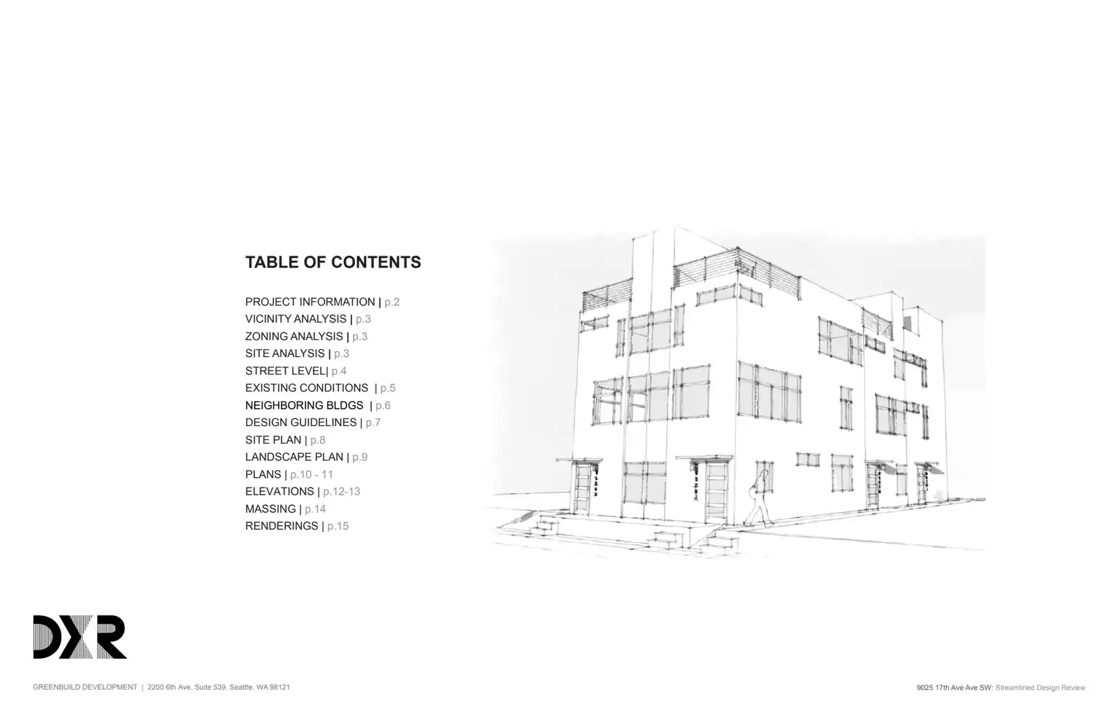 Design review proposal for 9025 17th Ave SW