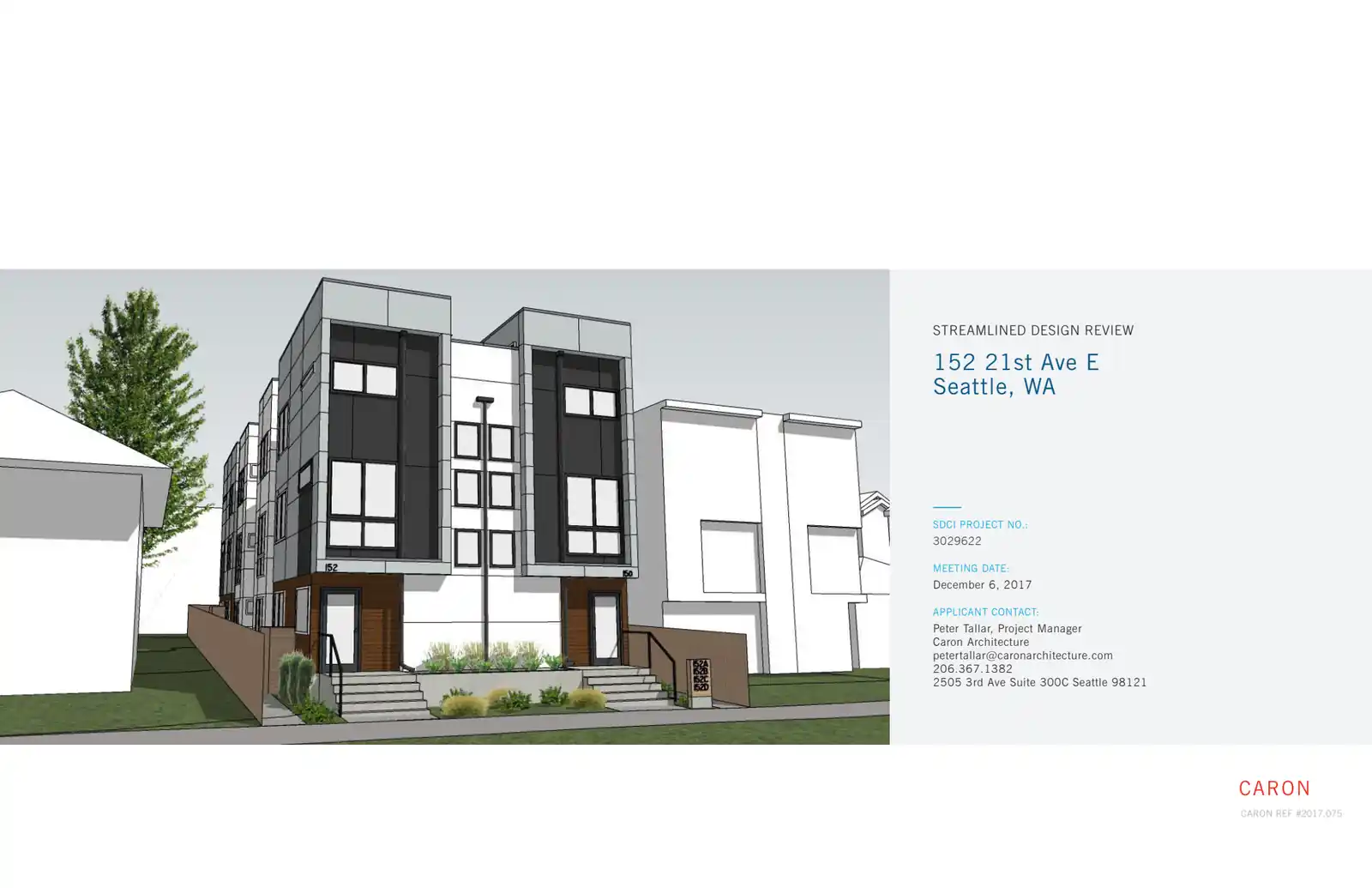 Design review proposal for 152 21st Ave E