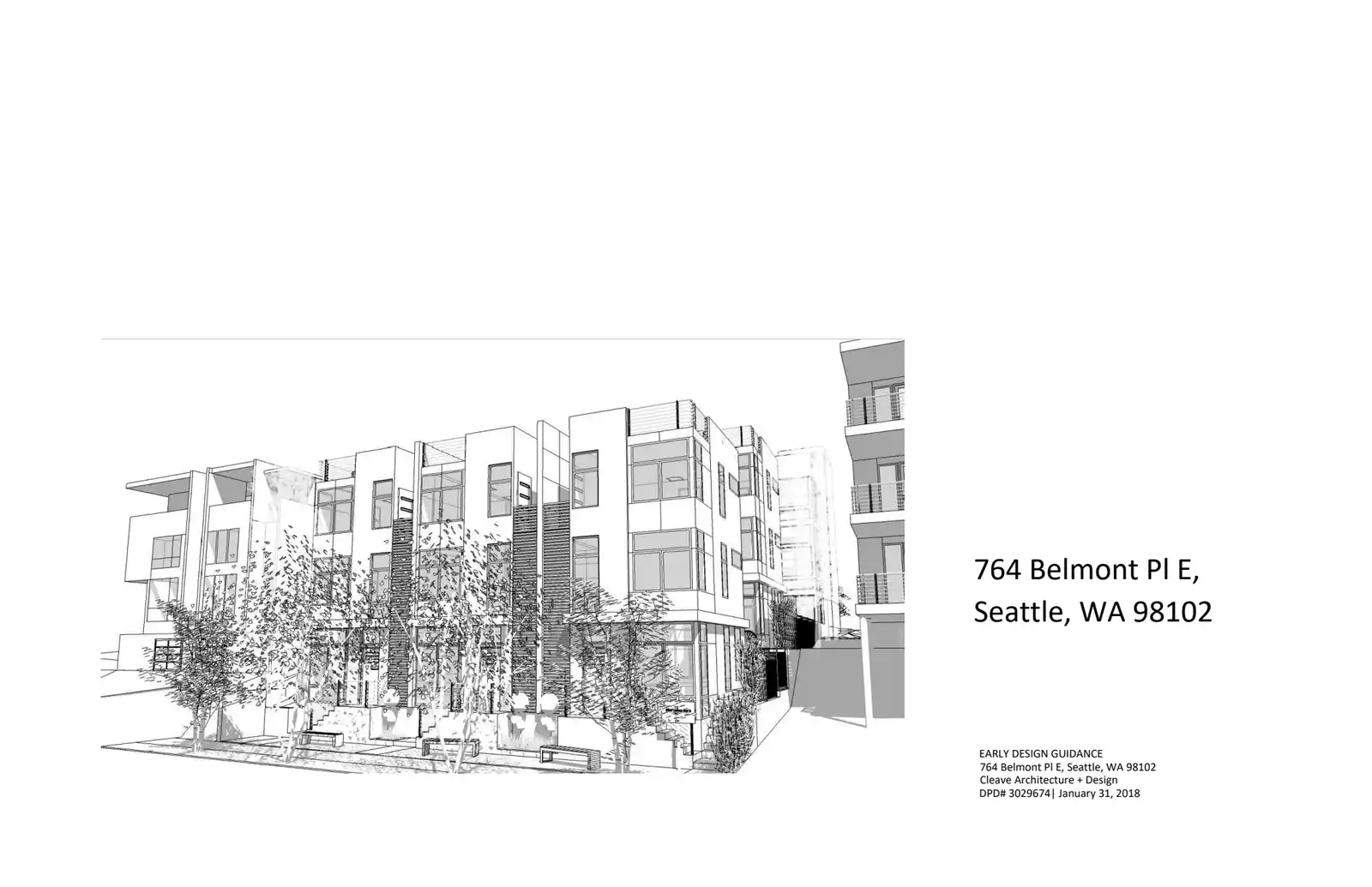 Design review proposal for 764 Belmont Pl E