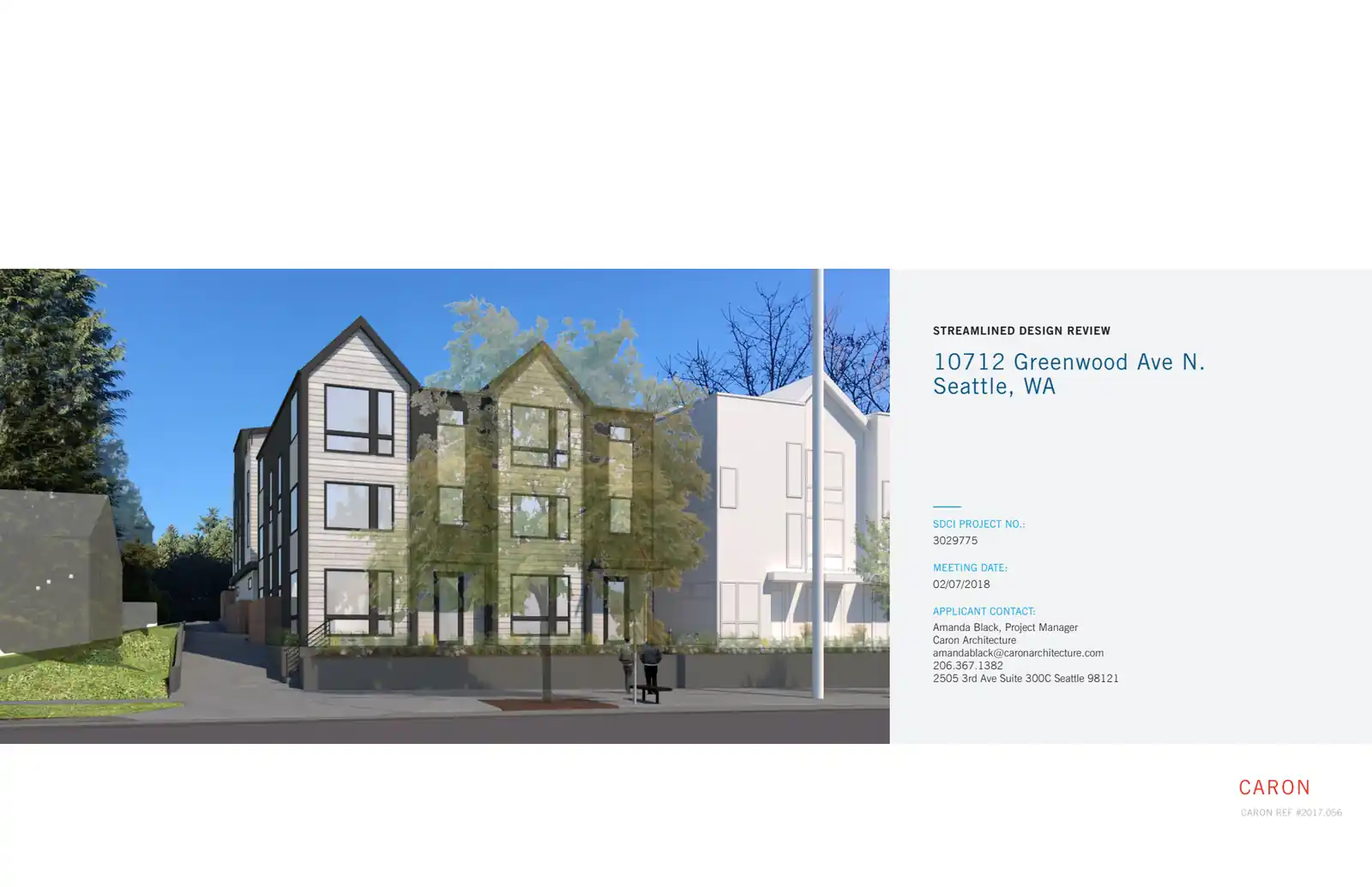 Design review proposal for 10712 Greenwood Ave N