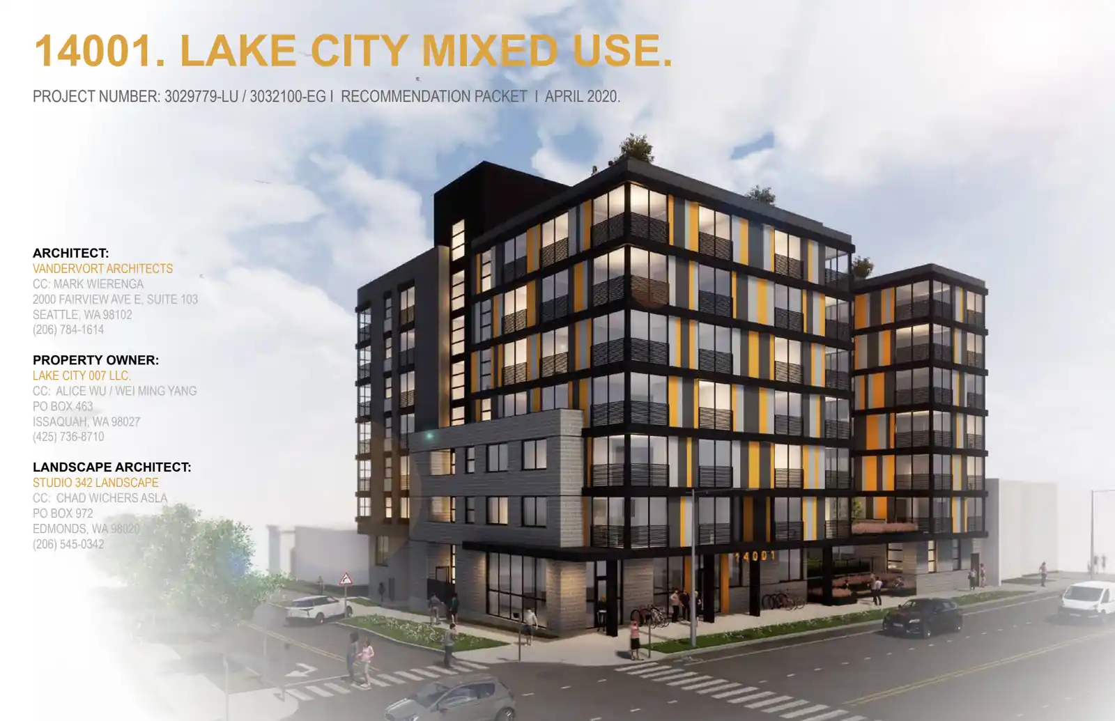 Design review proposal for 14001 Lake City Way NE