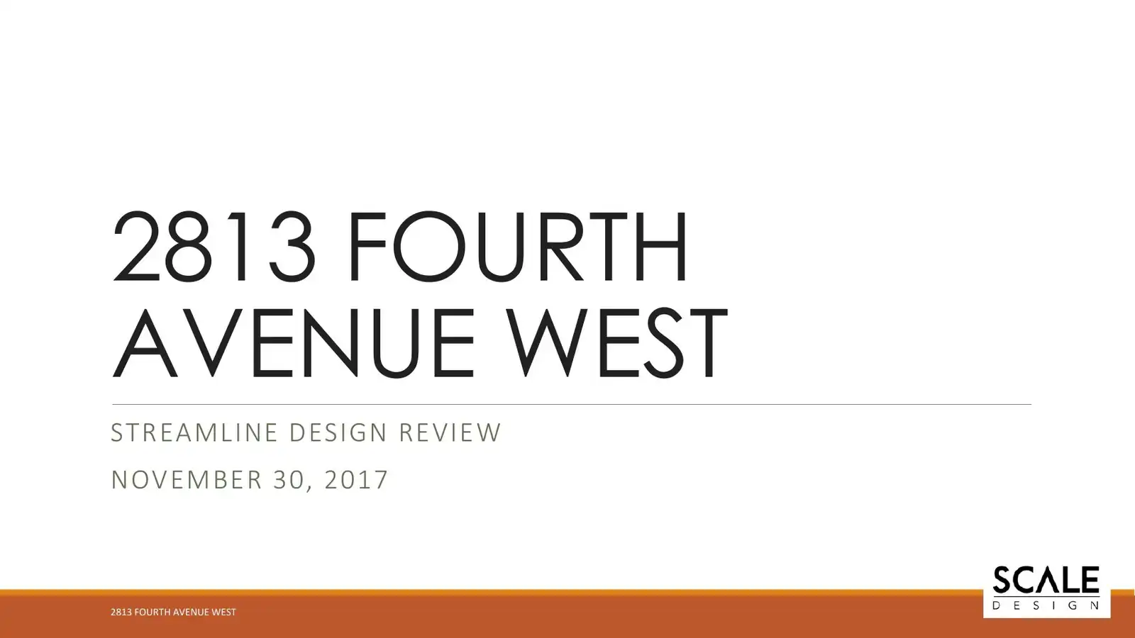 Design review proposal for 2813 4th Ave W
