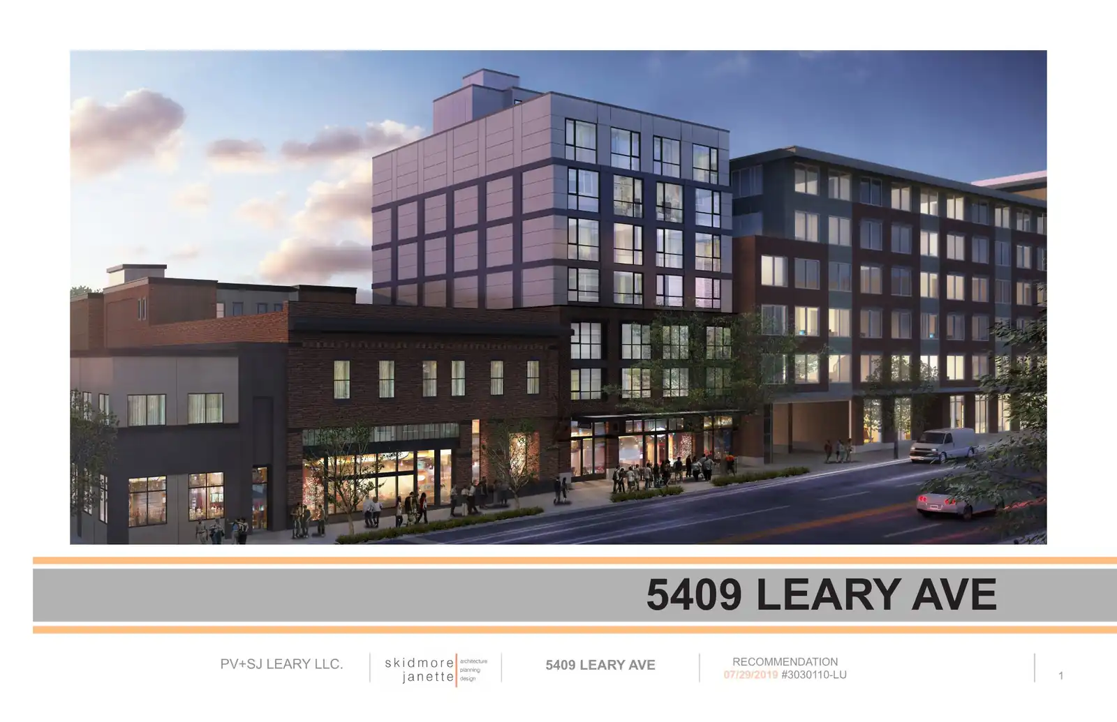 Design review proposal for 5409 Leary Ave NW