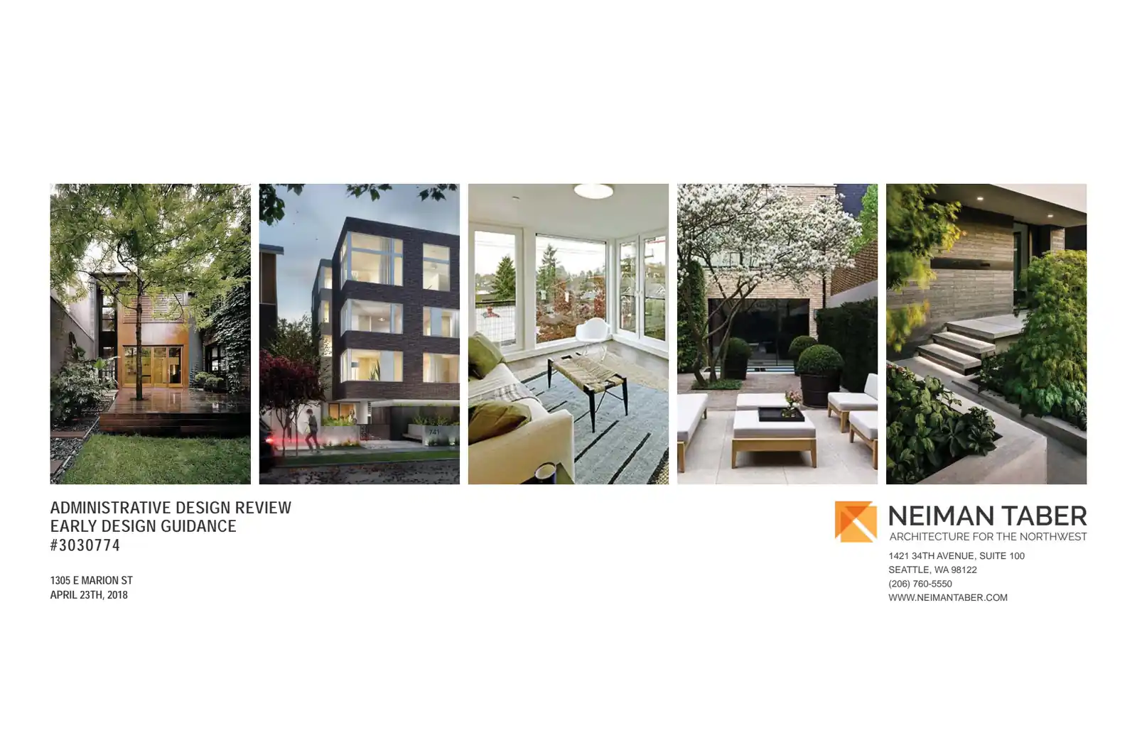 Design review proposal for 1305 E Marion St