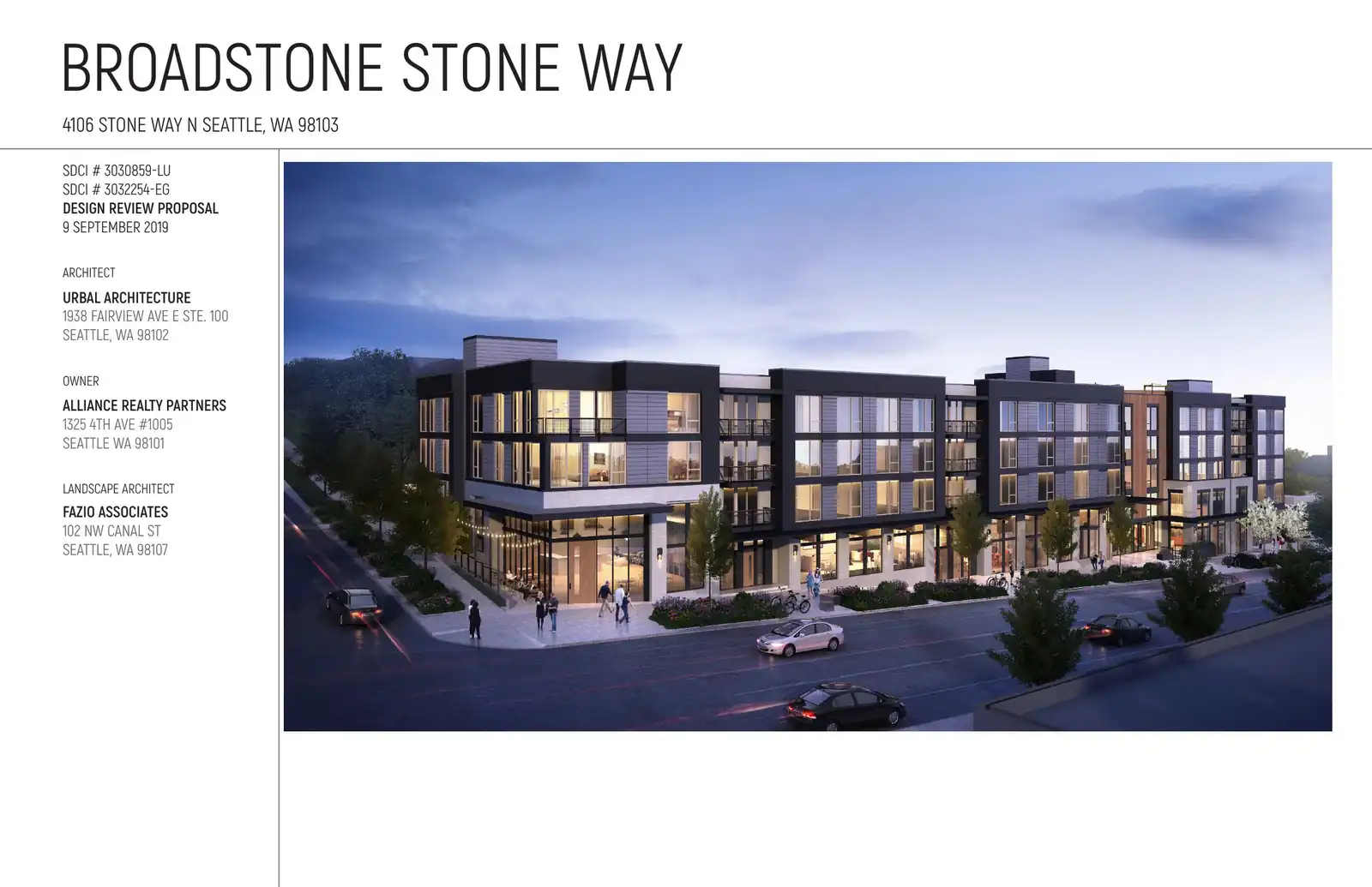 Design review proposal for 4106 Stone Way N