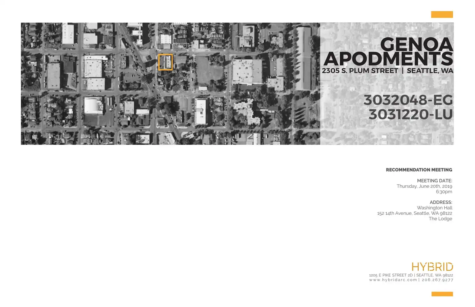Design review proposal for 2305 S Plum St