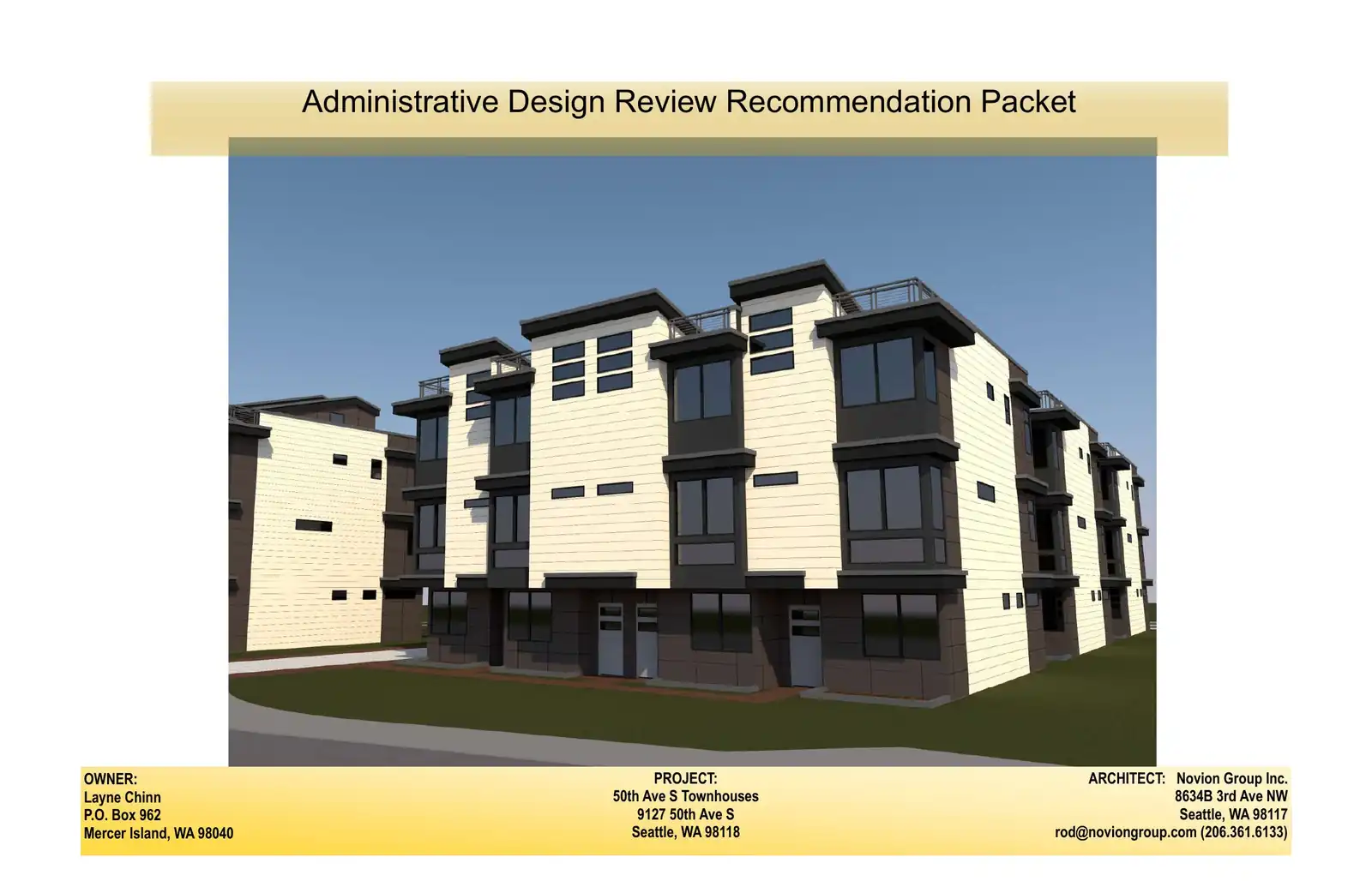 Design review proposal for 9127 50th Ave S