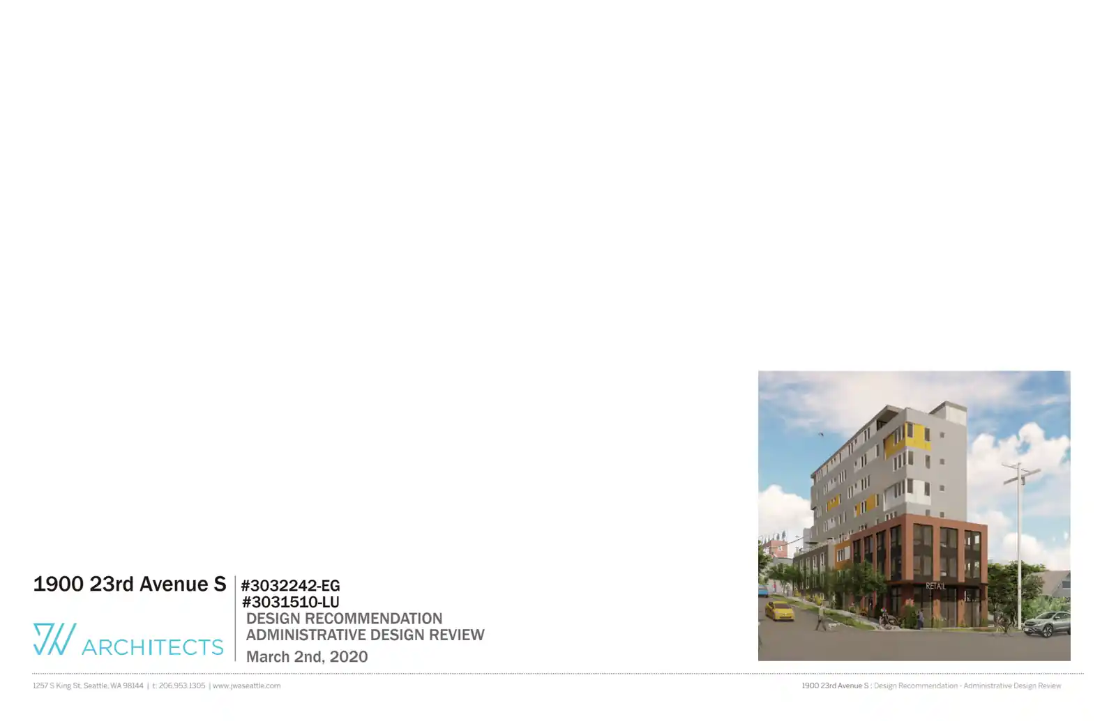 Design review proposal for 1900 23rd Ave S