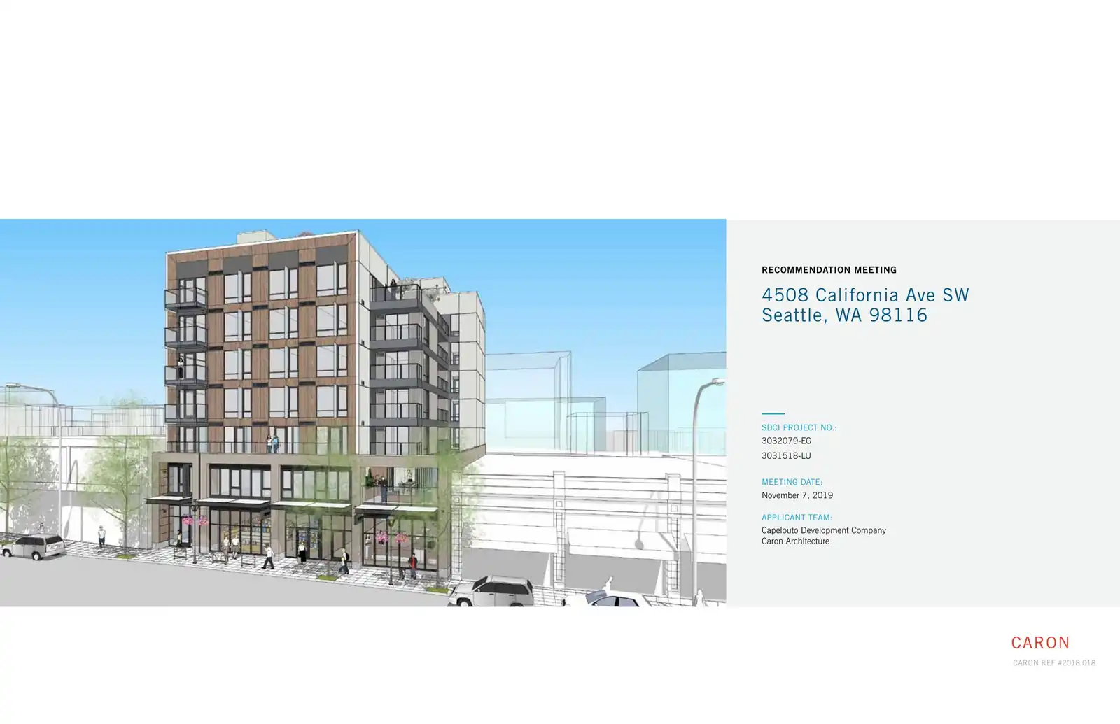 Design review proposal for 4508 California Ave SW