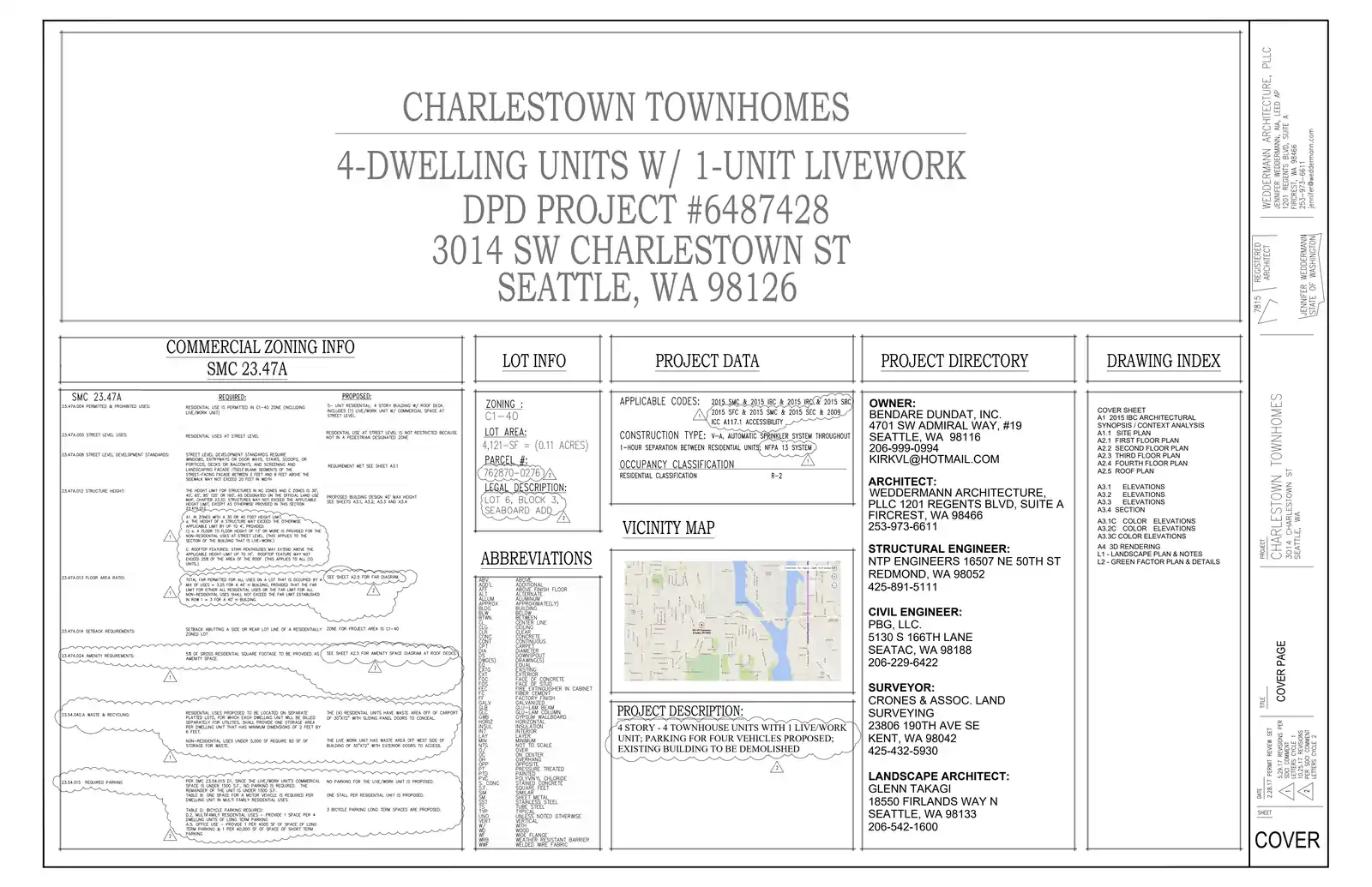 Design review proposal for 3014 SW Charlestown St