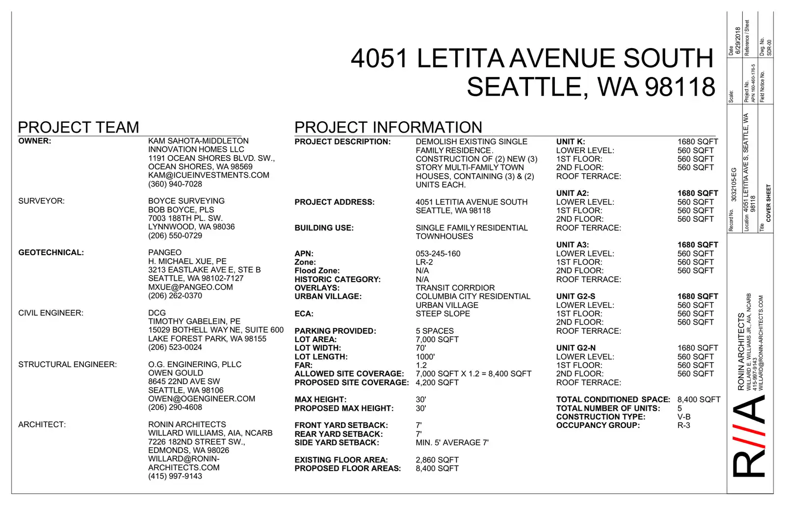 Design review proposal for 4051 Letitia Ave S