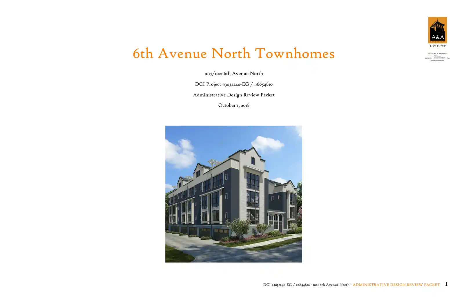 Design review proposal for 1021 6th Ave N