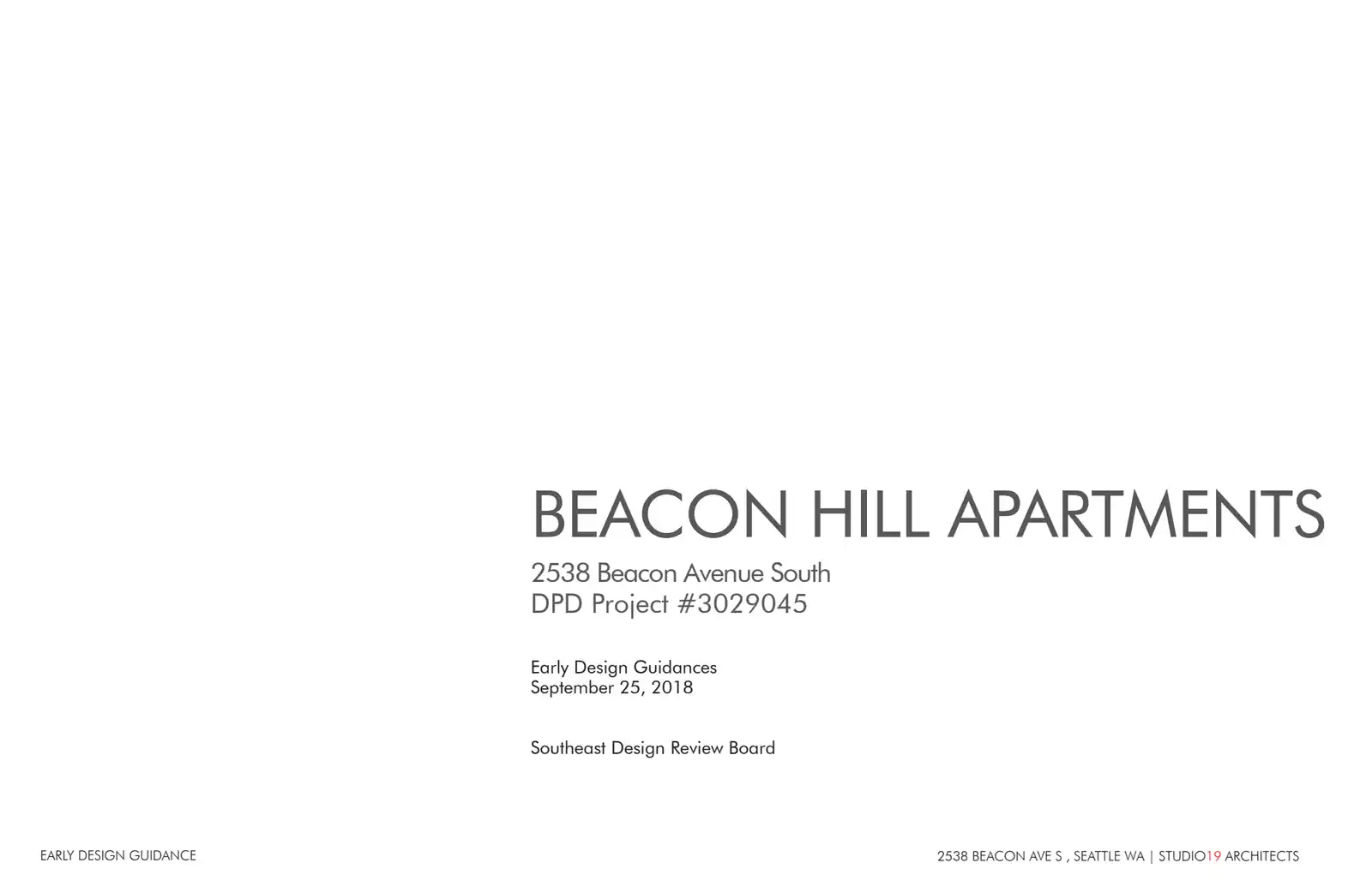 Design review proposal for 2538 Beacon Ave S