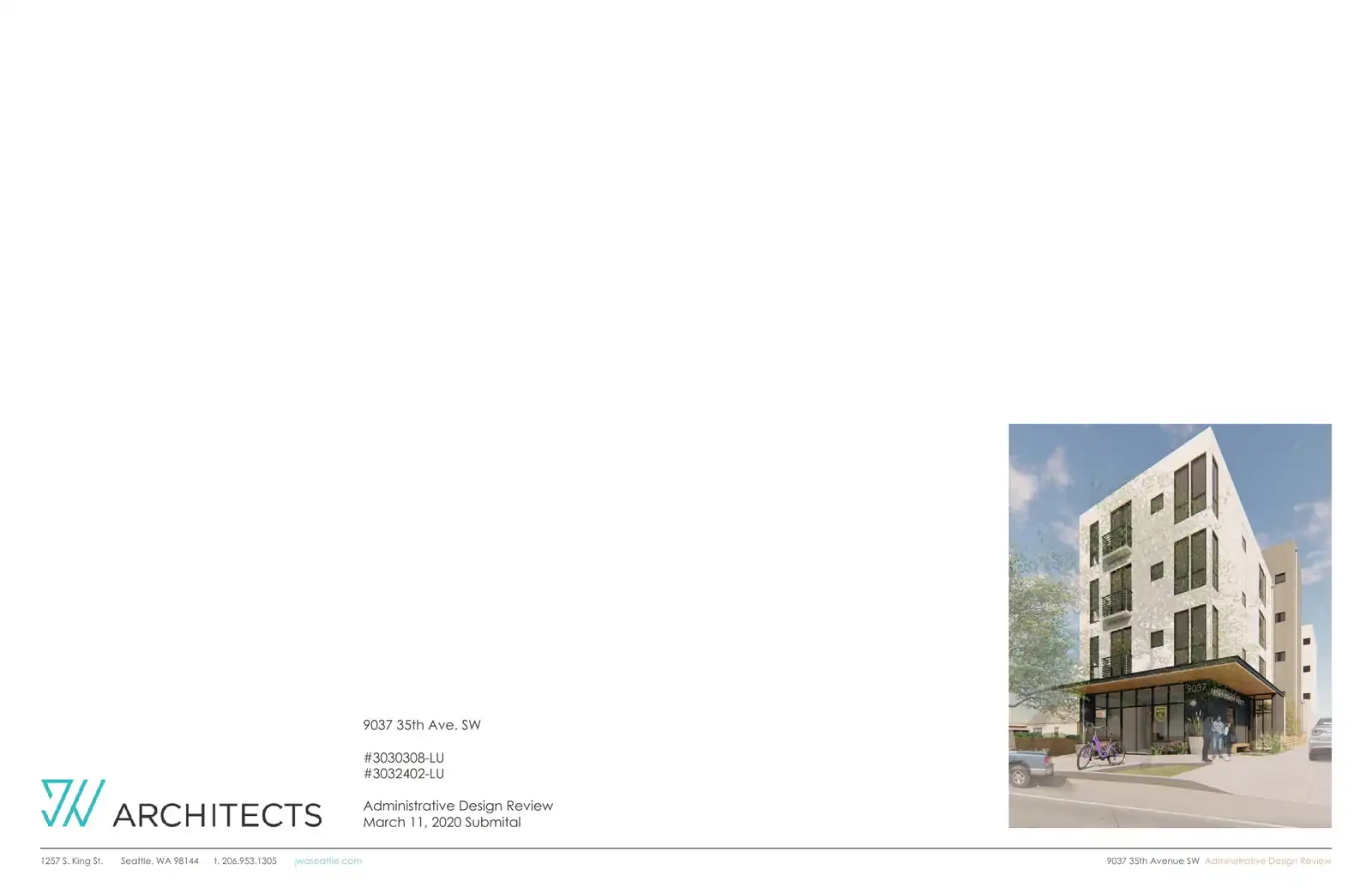 Design review proposal for 9037 35th Ave SW