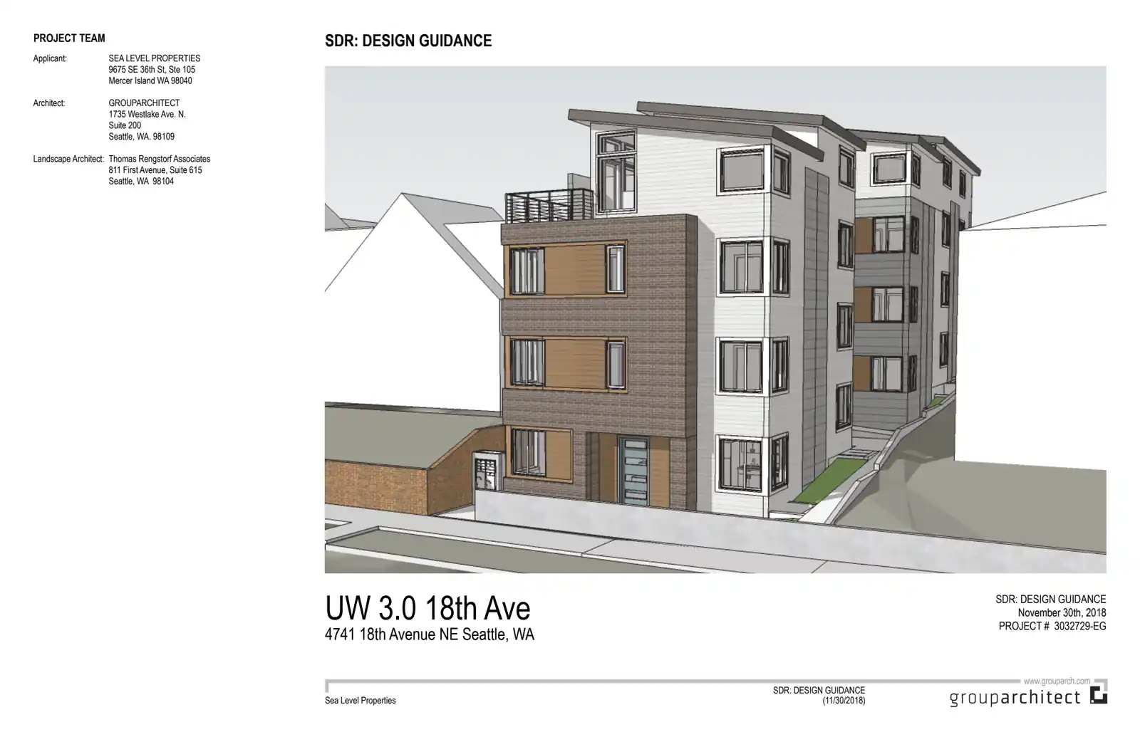 Design review proposal for 4741 18th Ave NE