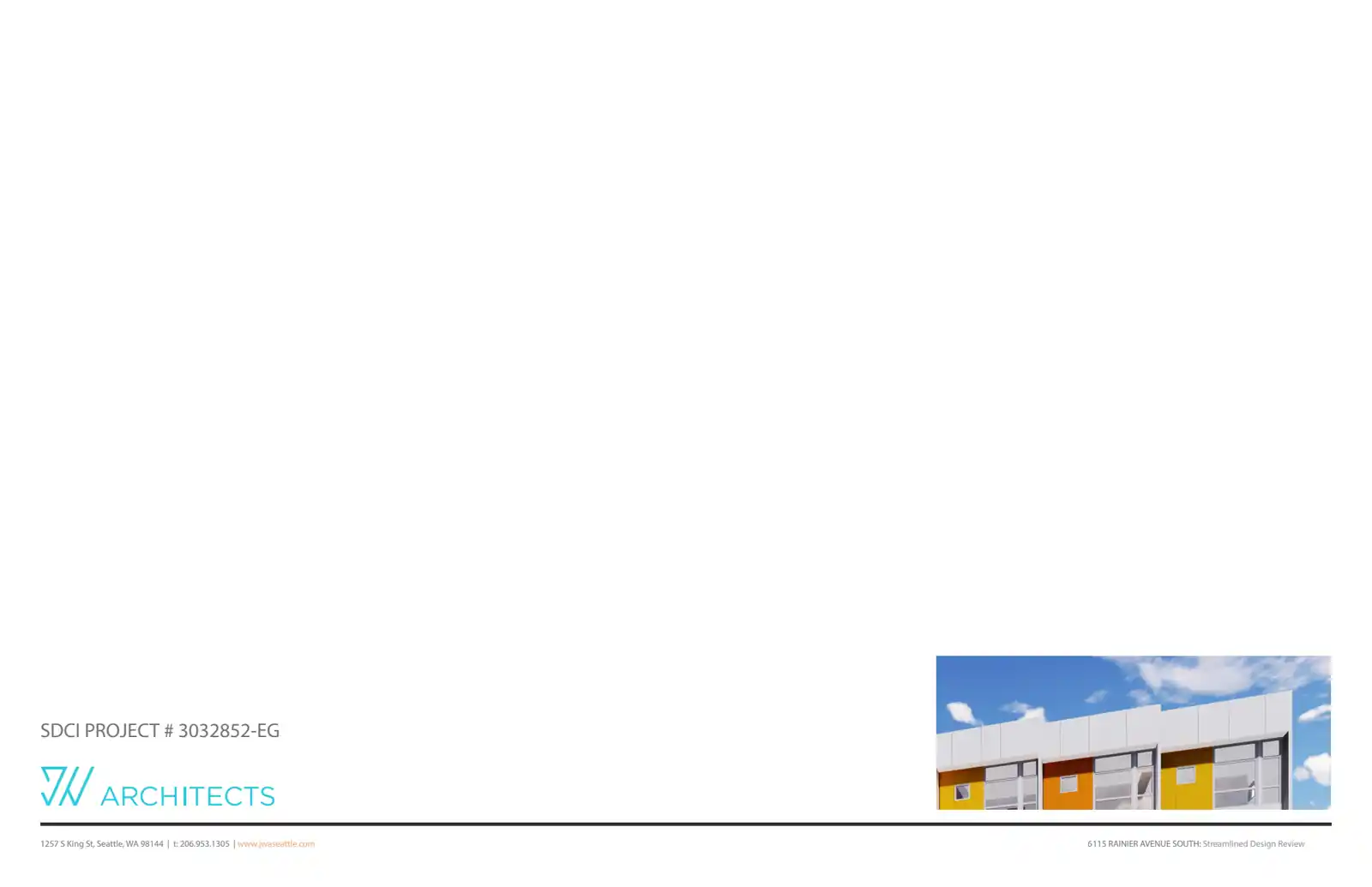 Design review proposal for 6115 Rainier Ave S