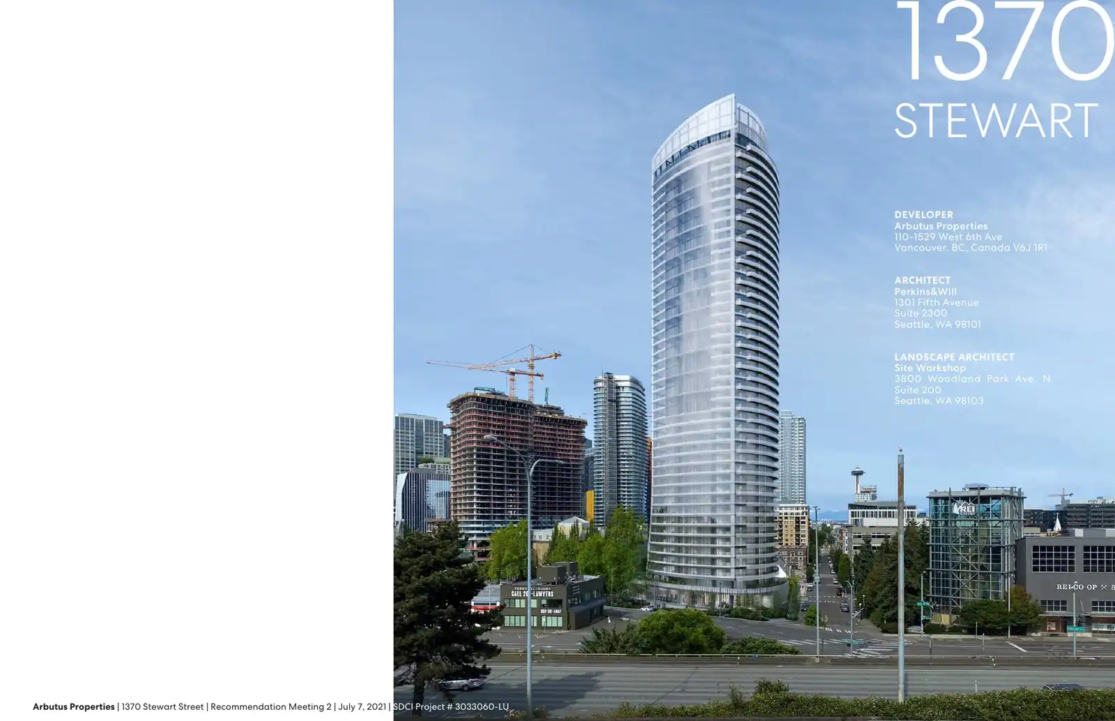 Design review proposal for 1370 Stewart St
