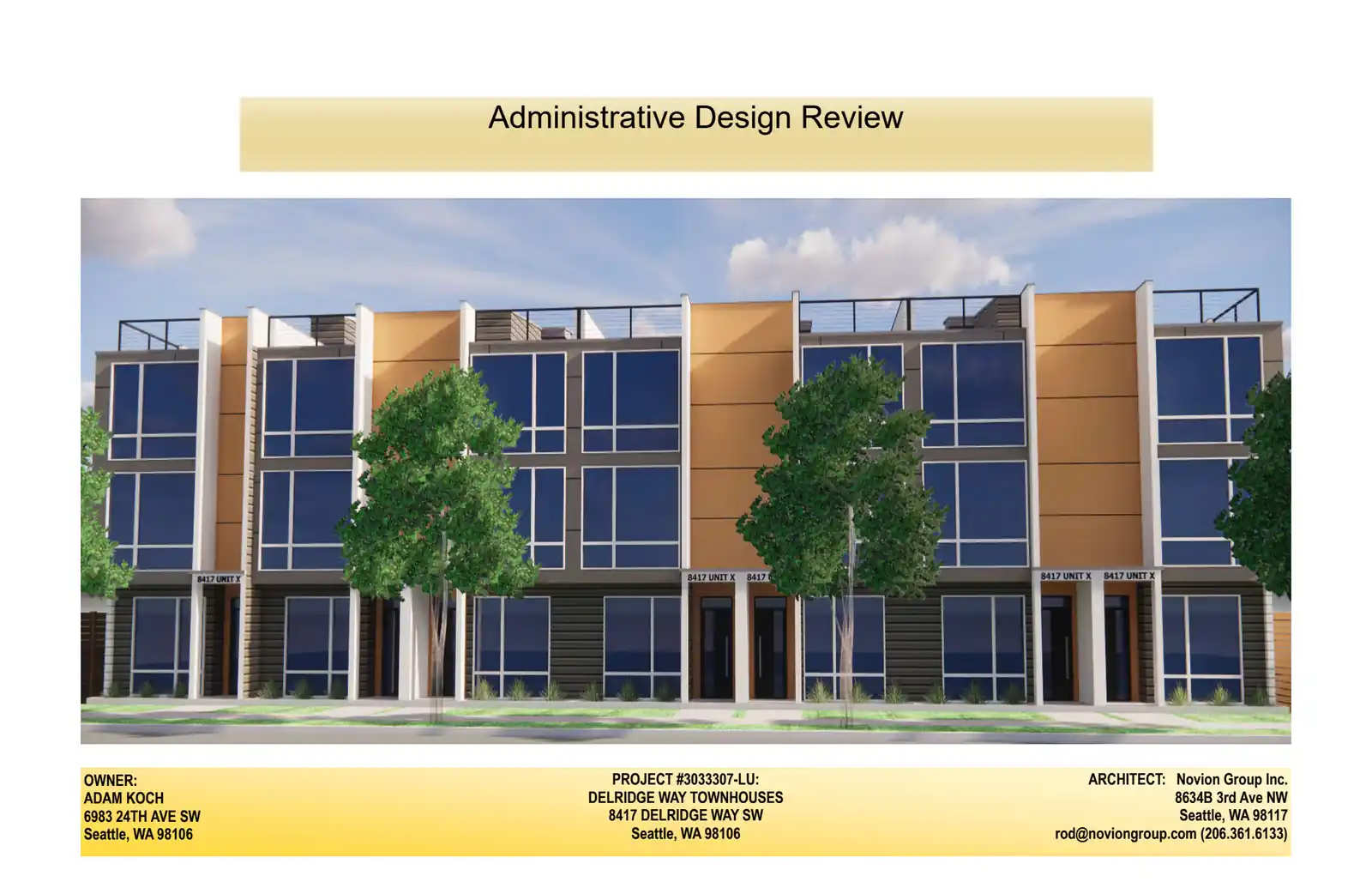 Design review proposal for 8417 Delridge Way SW