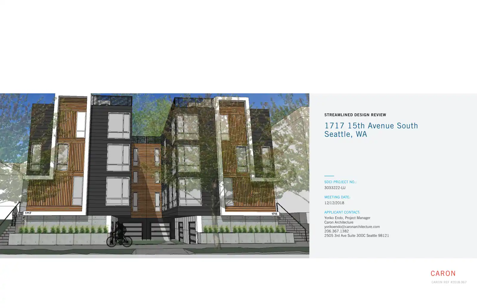 Design review proposal for 1717 15th Ave S