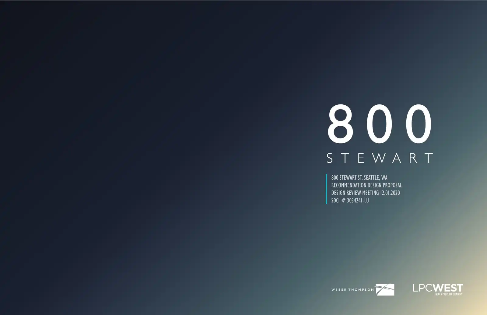 Design review proposal for 800 Stewart St