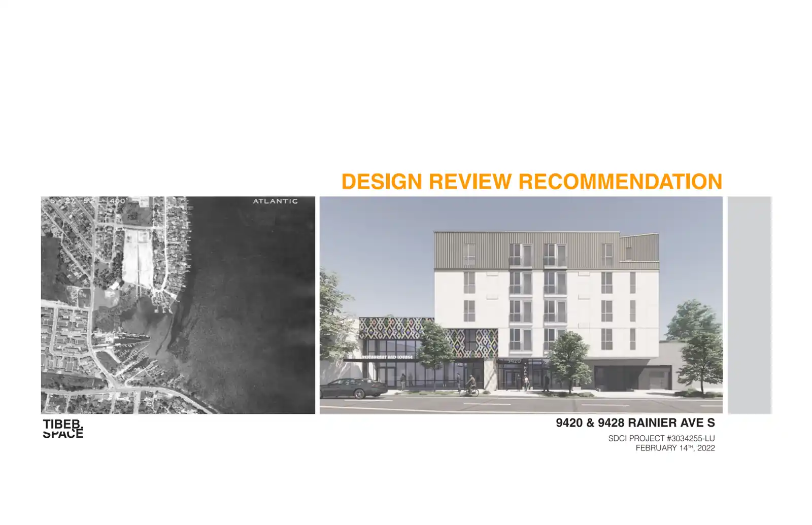 Design review proposal for 9420 Rainier Ave S