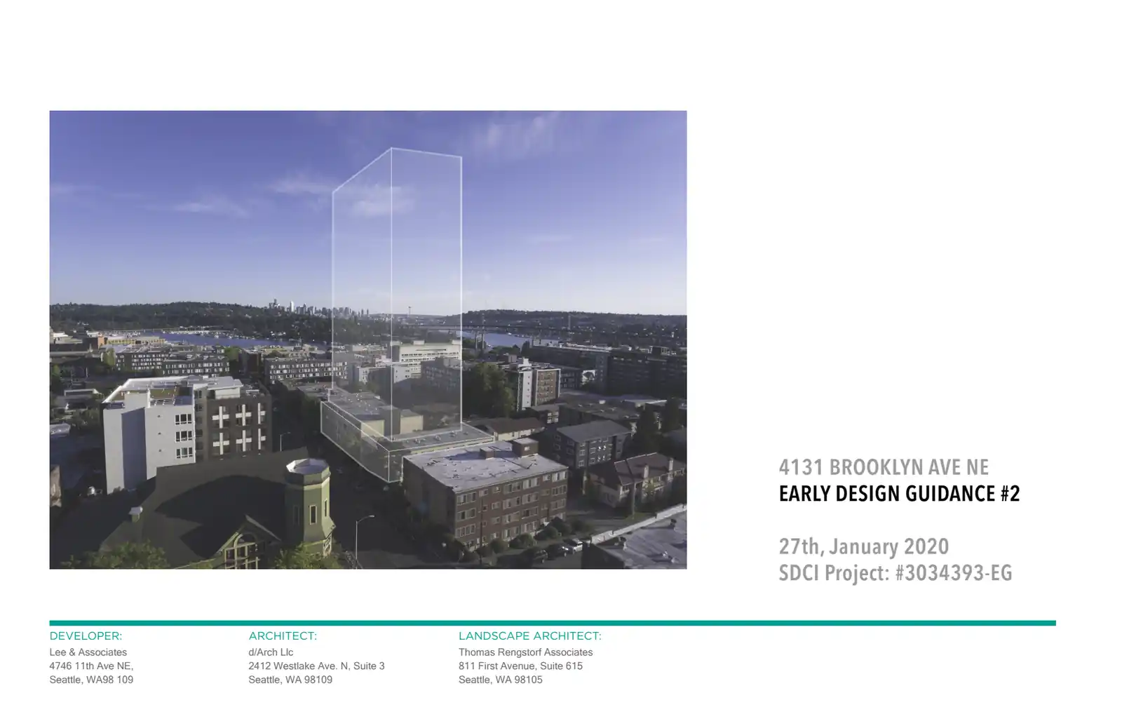 Design review proposal for 4131 Brooklyn Ave NE