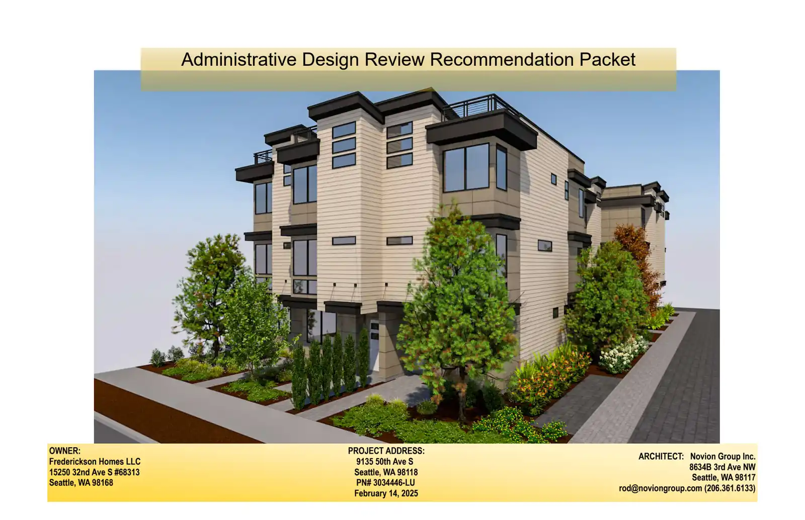 Design review proposal for 9135 50th Ave S