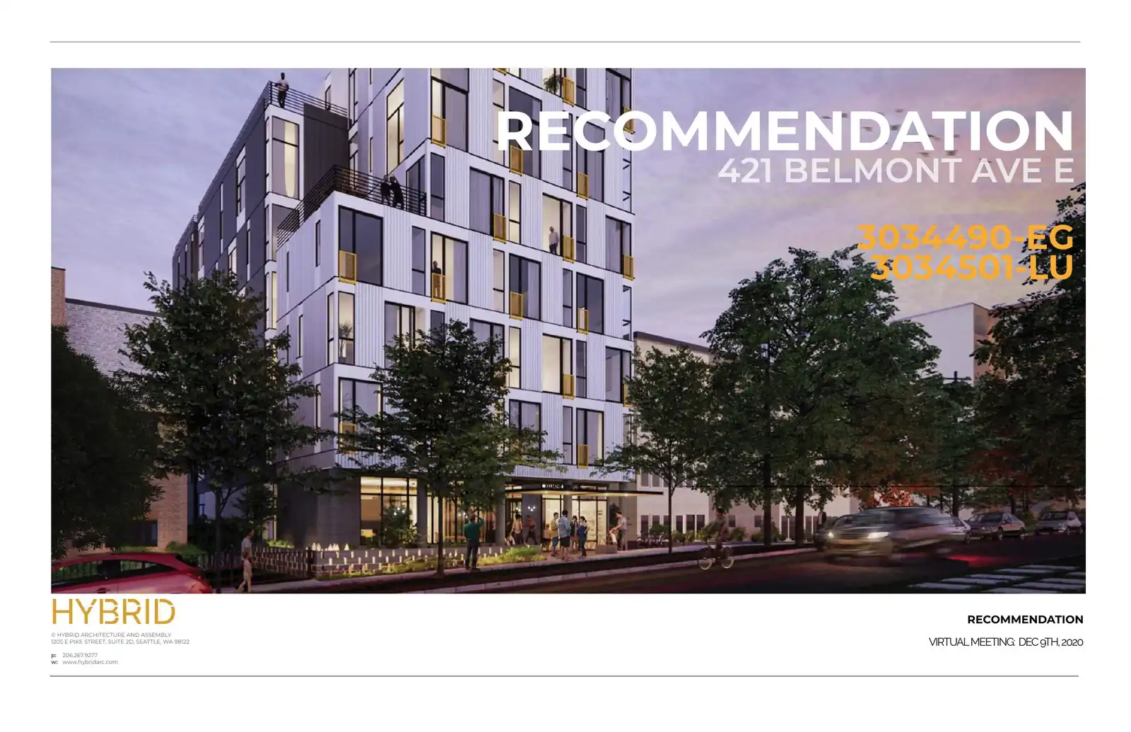 Design review proposal for 421 Belmont Ave E
