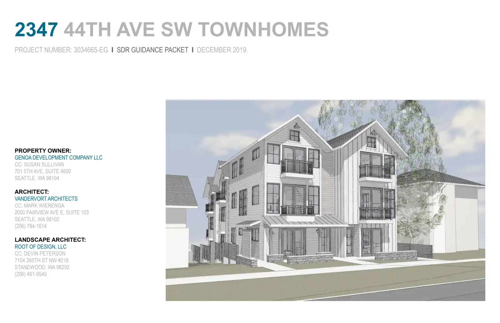 Design review proposal for 2347 44th Ave SW
