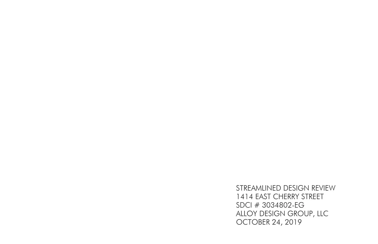 Design review proposal for 1414 E Cherry St