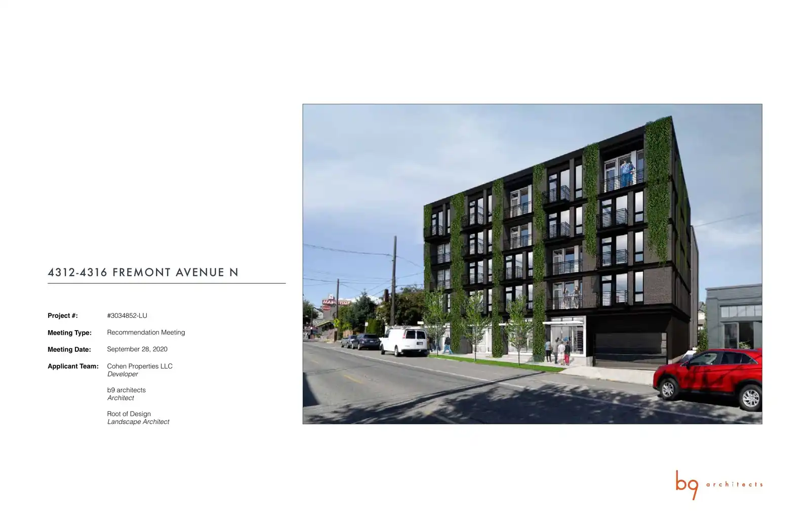 Design review proposal for 4316 Fremont Ave N
