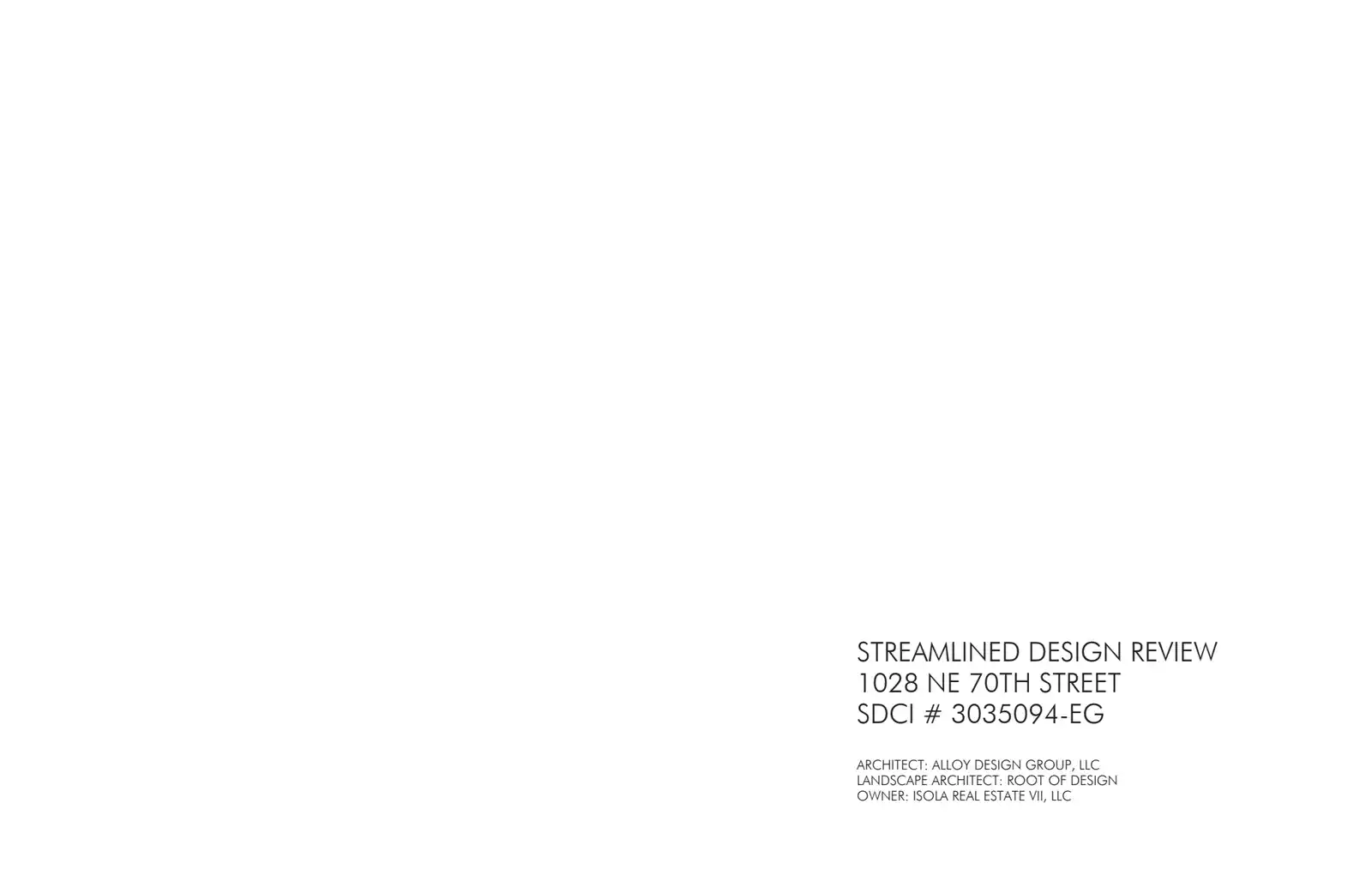 Design review proposal for 1028 NE 70th St