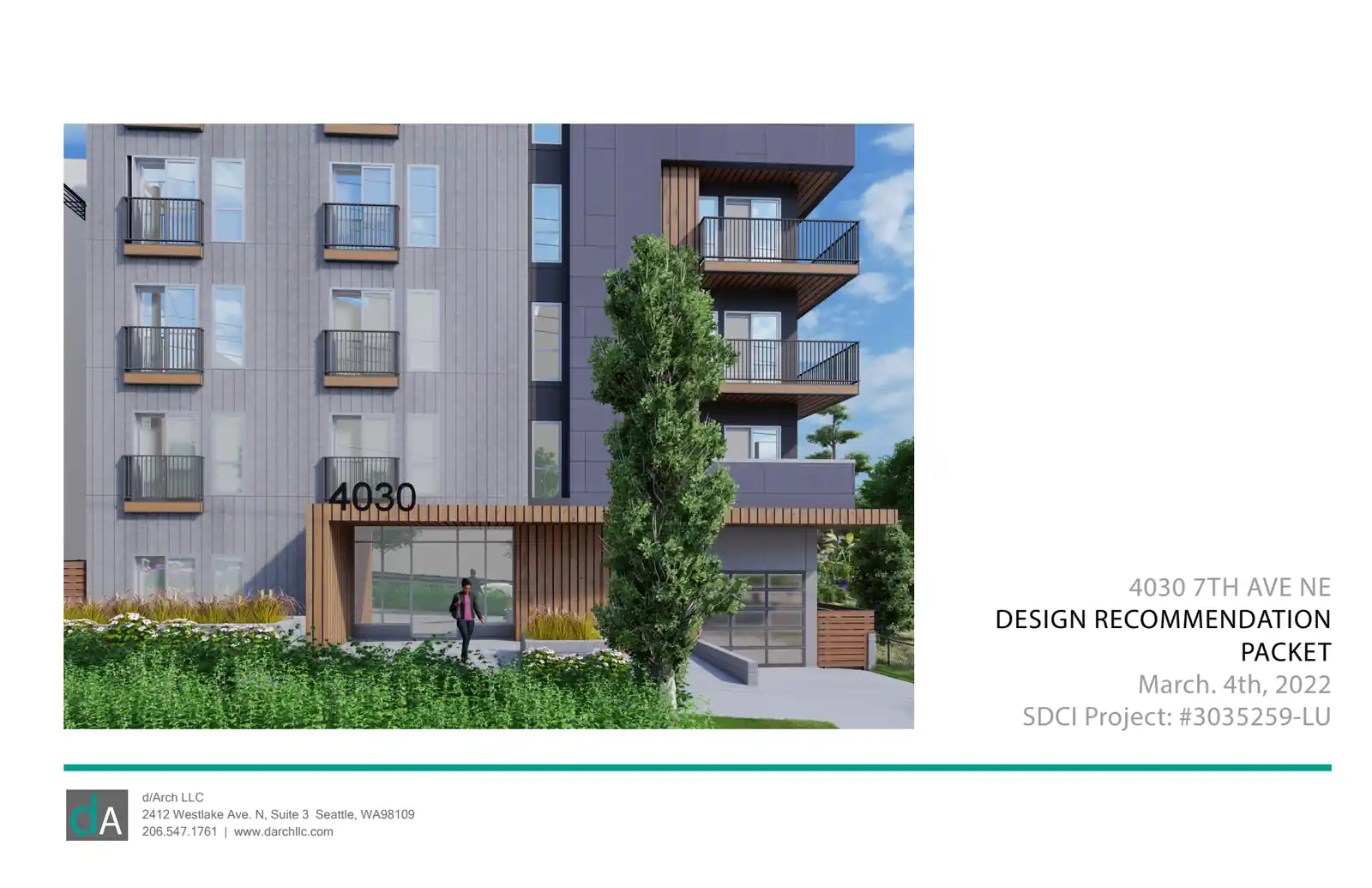 Design review proposal for 4030 7th Ave NE