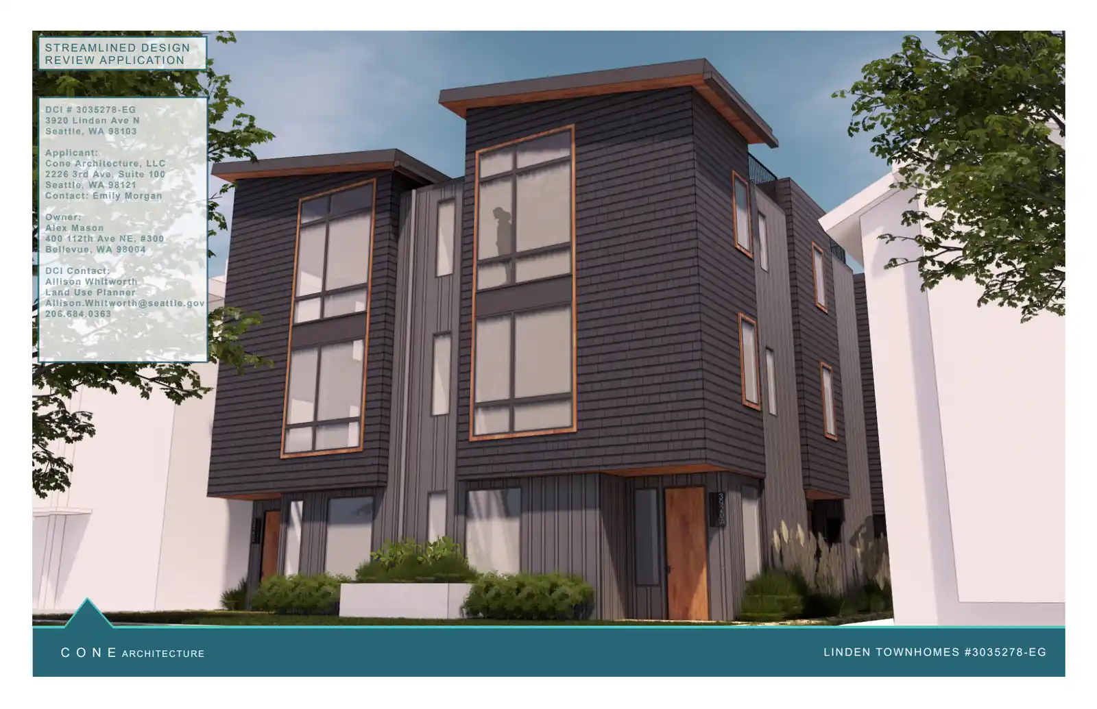 Design review proposal for 3920 Linden Ave N