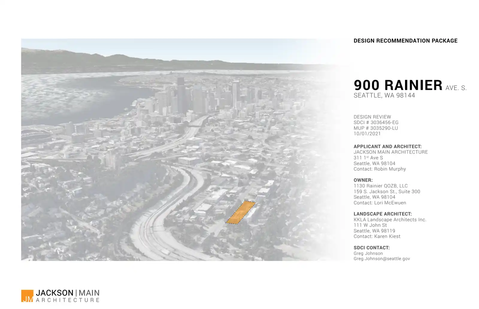 Design review proposal for 900 Rainier Ave S