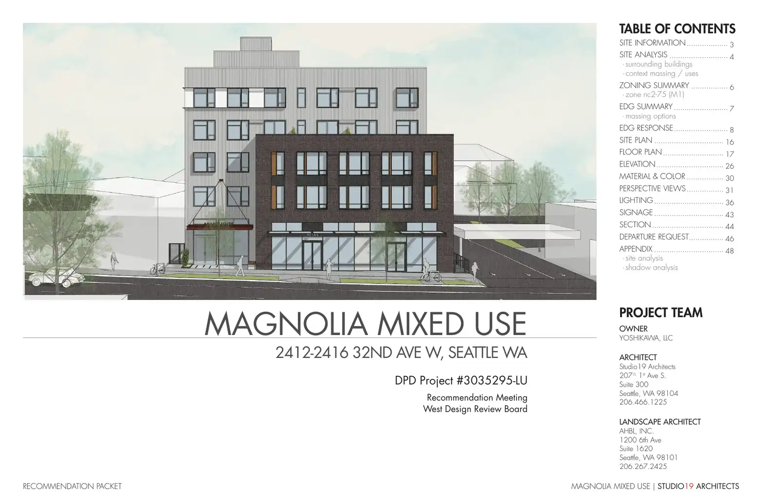 Design review proposal for 2412 32nd Ave W