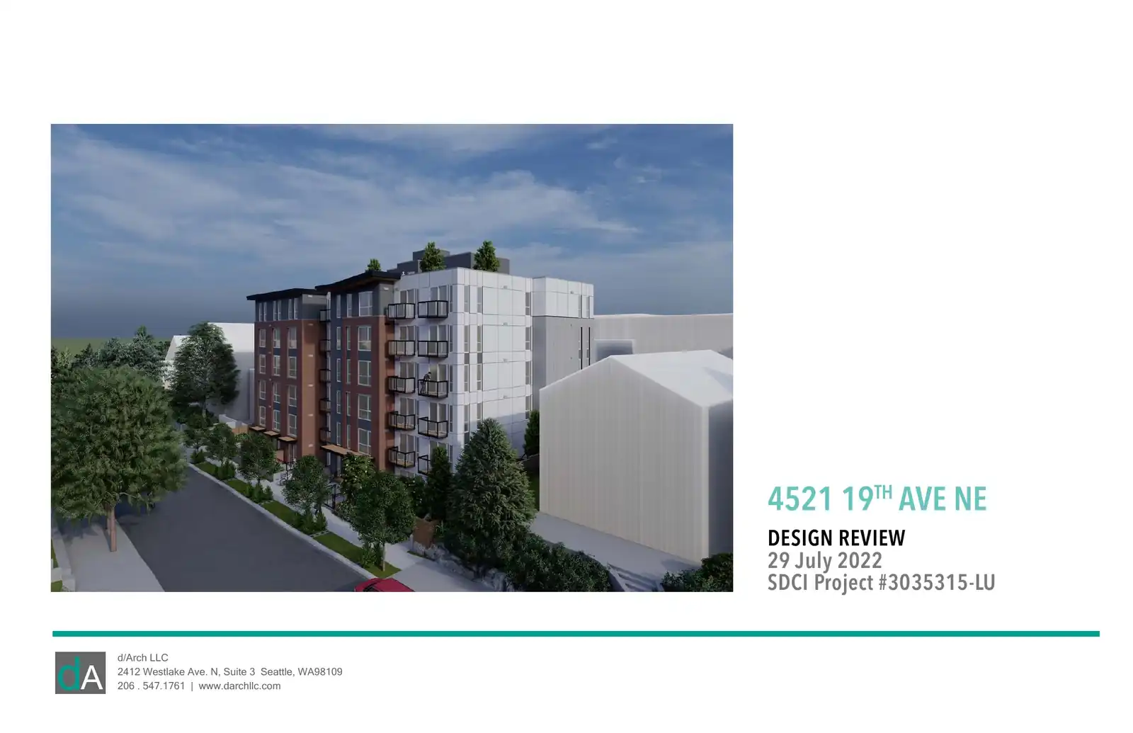 Design review proposal for 4521 19th Ave NE